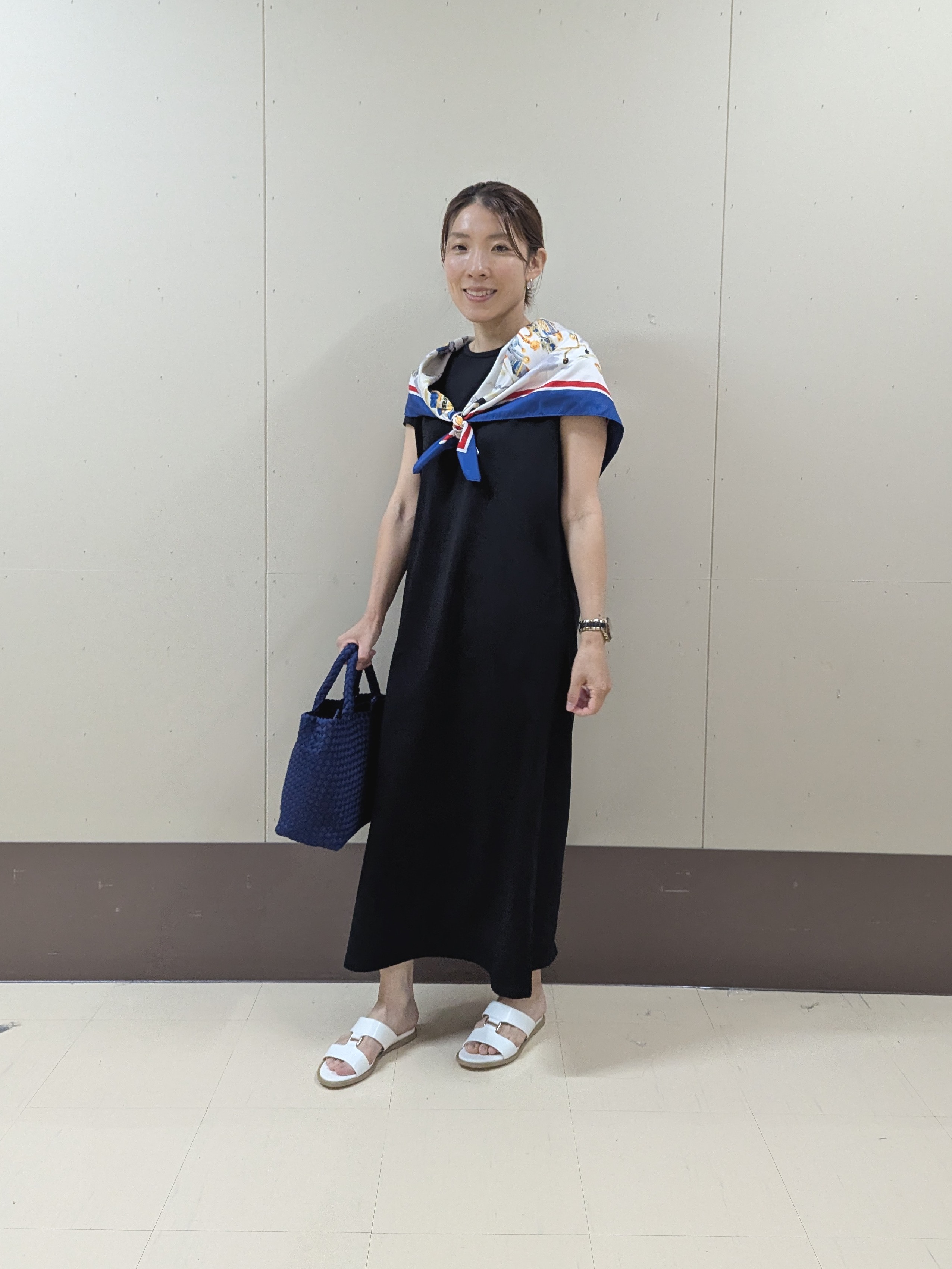 sachiさんの「UNTITLED｜【古畑星夏さん着用】トルソープリントスカーフ」を使ったコーディネート