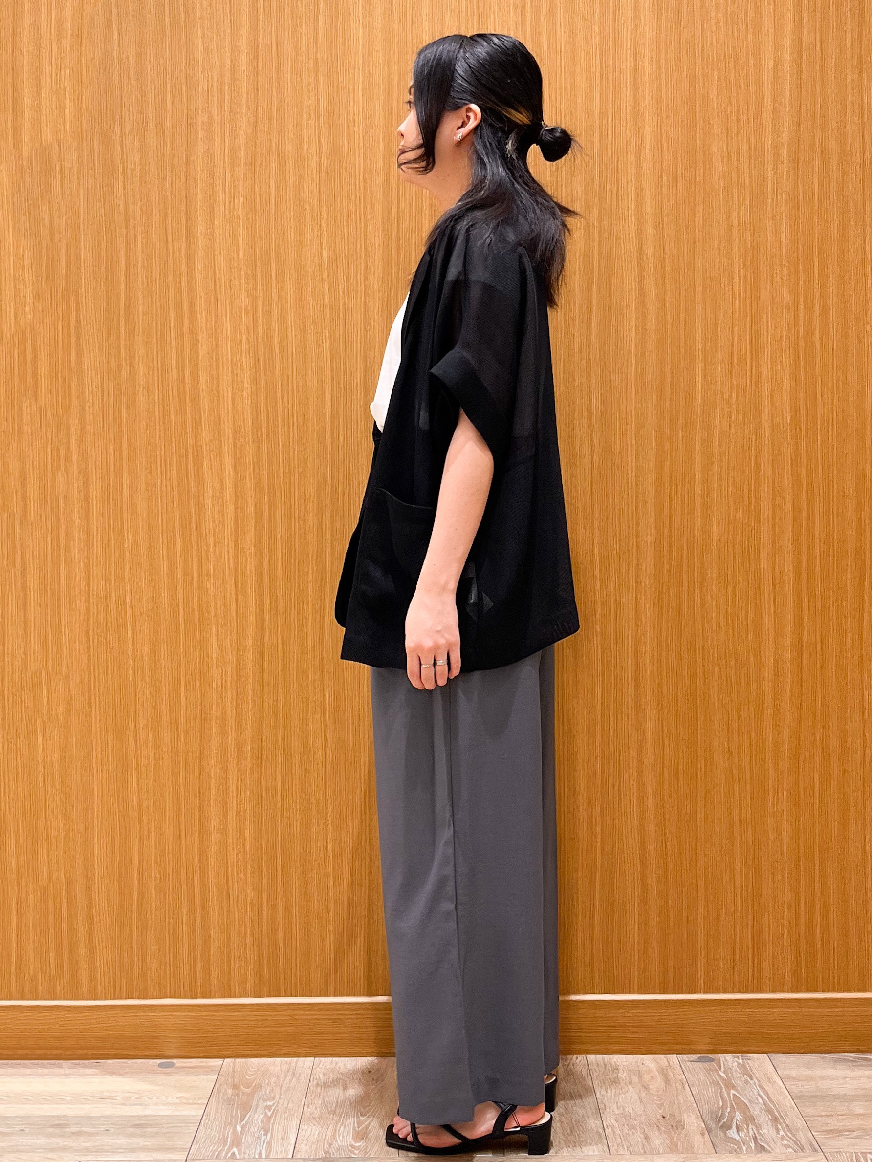 aさんの「OPAQUE.CLIP｜メッシュテーラードジャケット【洗濯機OK】」を使ったコーディネート