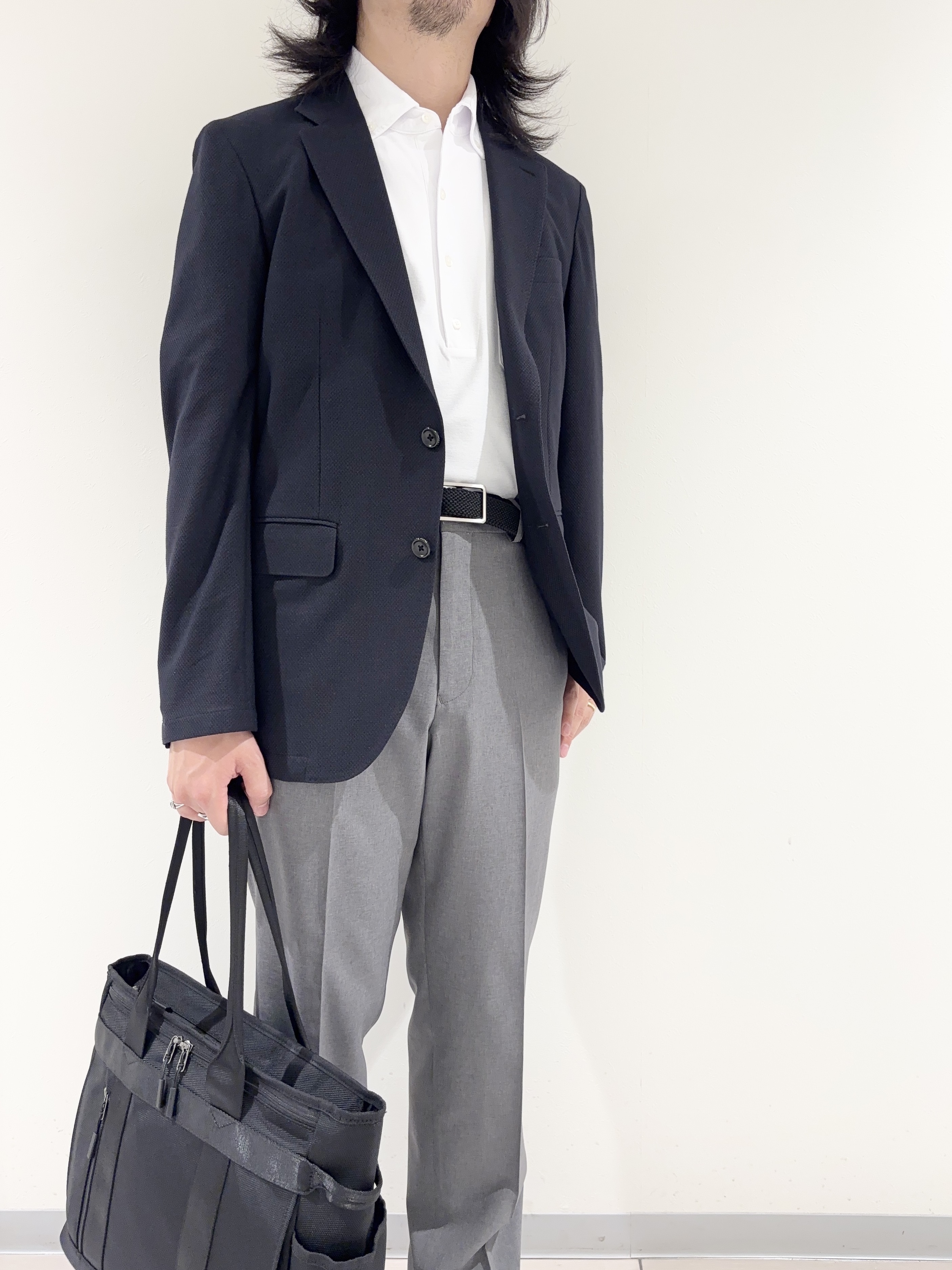 及川さんの「TAKEO KIKUCHI｜【抗菌防臭】CALCULO（R）ジャージ ジャケット」を使ったコーディネート