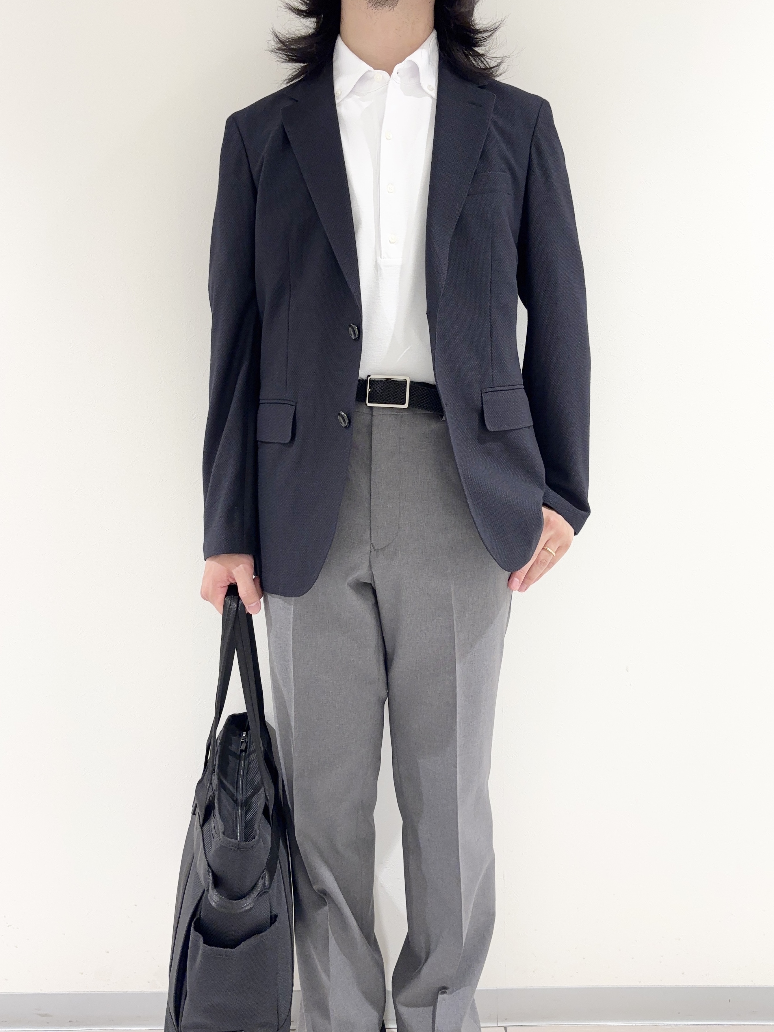 及川さんの「TAKEO KIKUCHI｜【抗菌防臭】CALCULO（R）ジャージ ジャケット」を使ったコーディネート