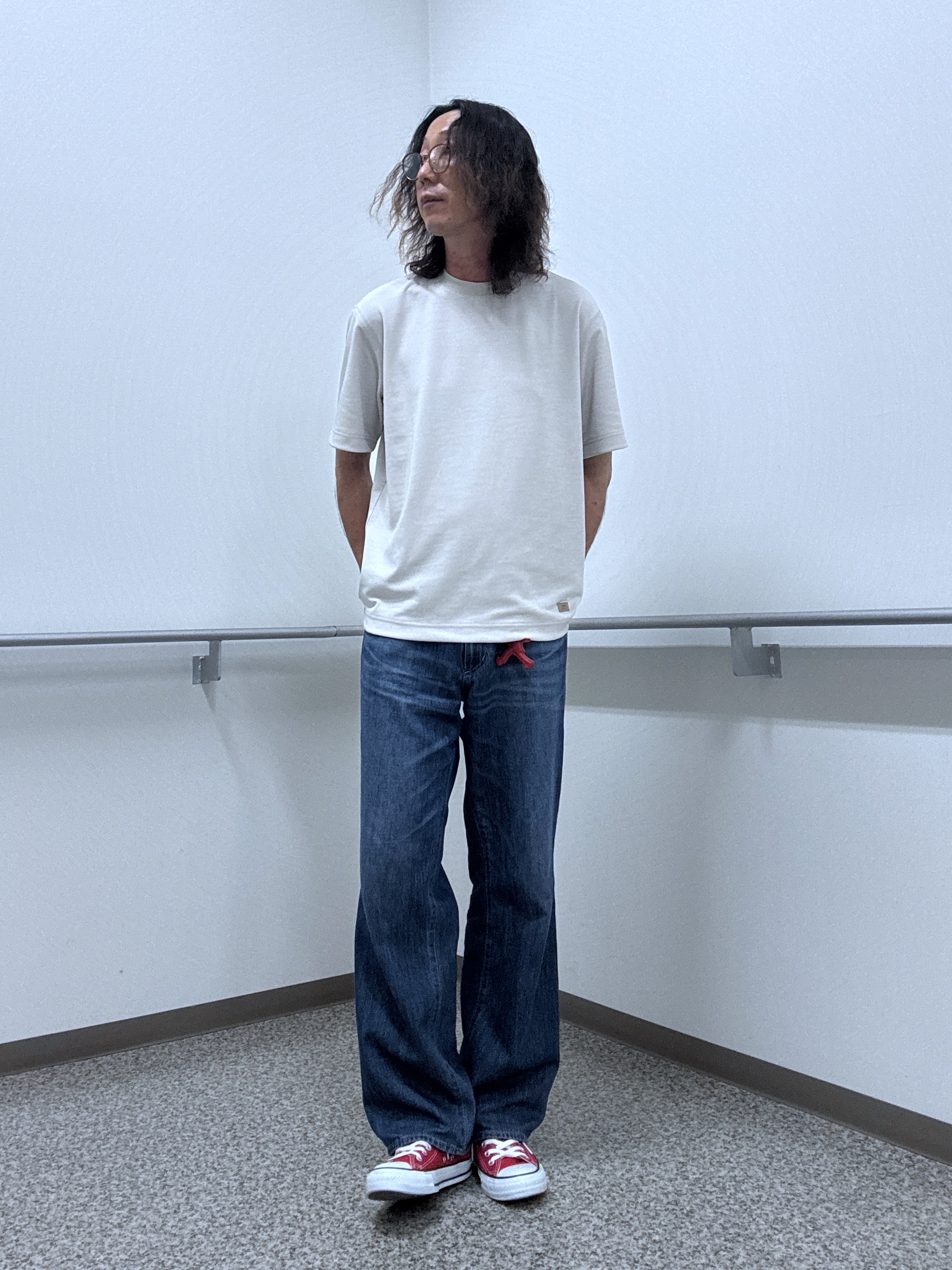 おーのさんの「TAKEO KIKUCHI｜【日本製】JFP DotAir（R）リゾートプリント半袖シャツ」を使ったコーディネート
