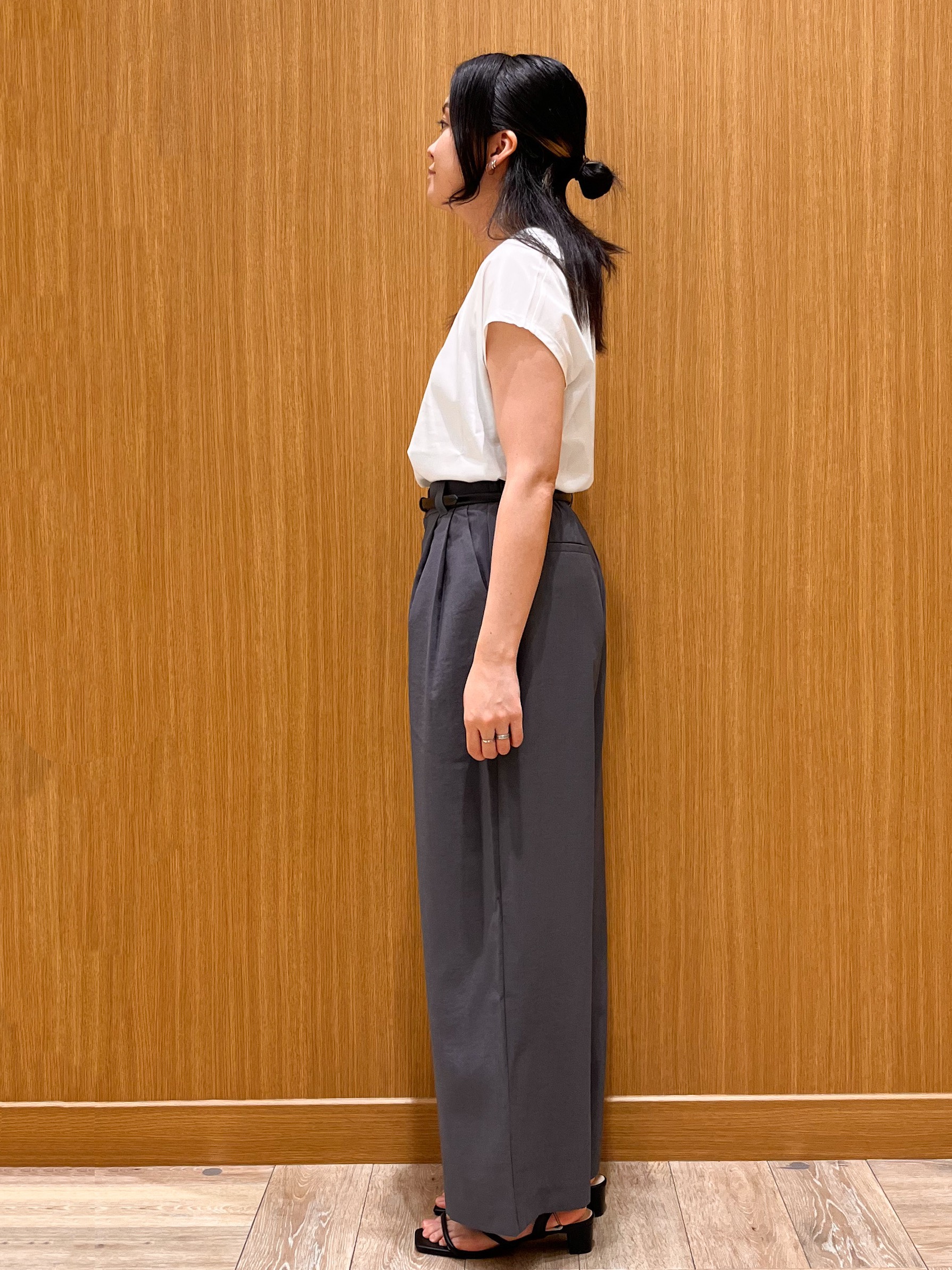 aさんの「OPAQUE.CLIP｜シアージャカードシャツ【洗濯機OK】」を使ったコーディネート