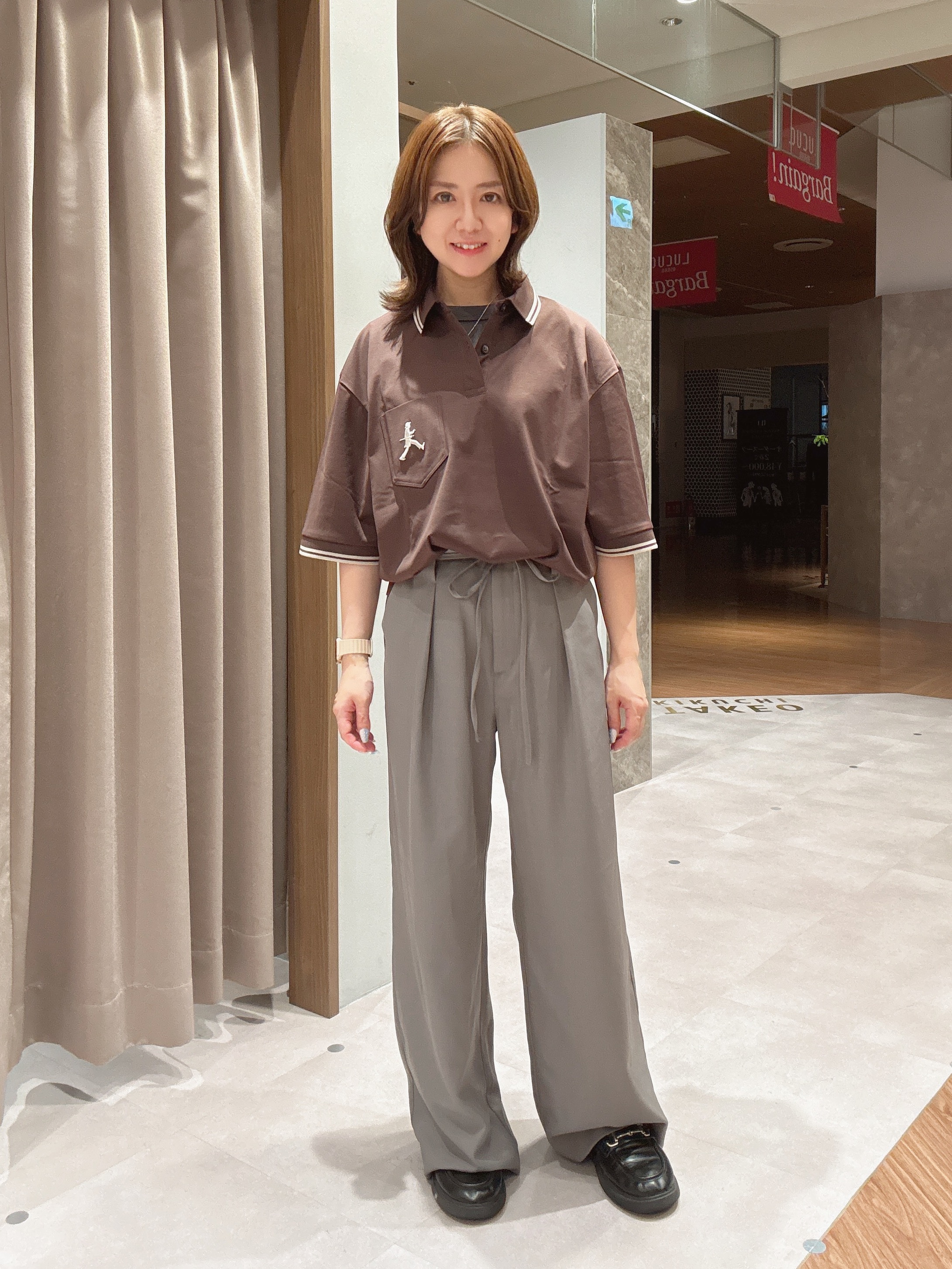hanechanさんの「TAKEO KIKUCHI｜【BOWLER HAT LABEL】アイスクリアコットン ボーラーハットウォーカー ポロシャツ」を使ったコーディネート