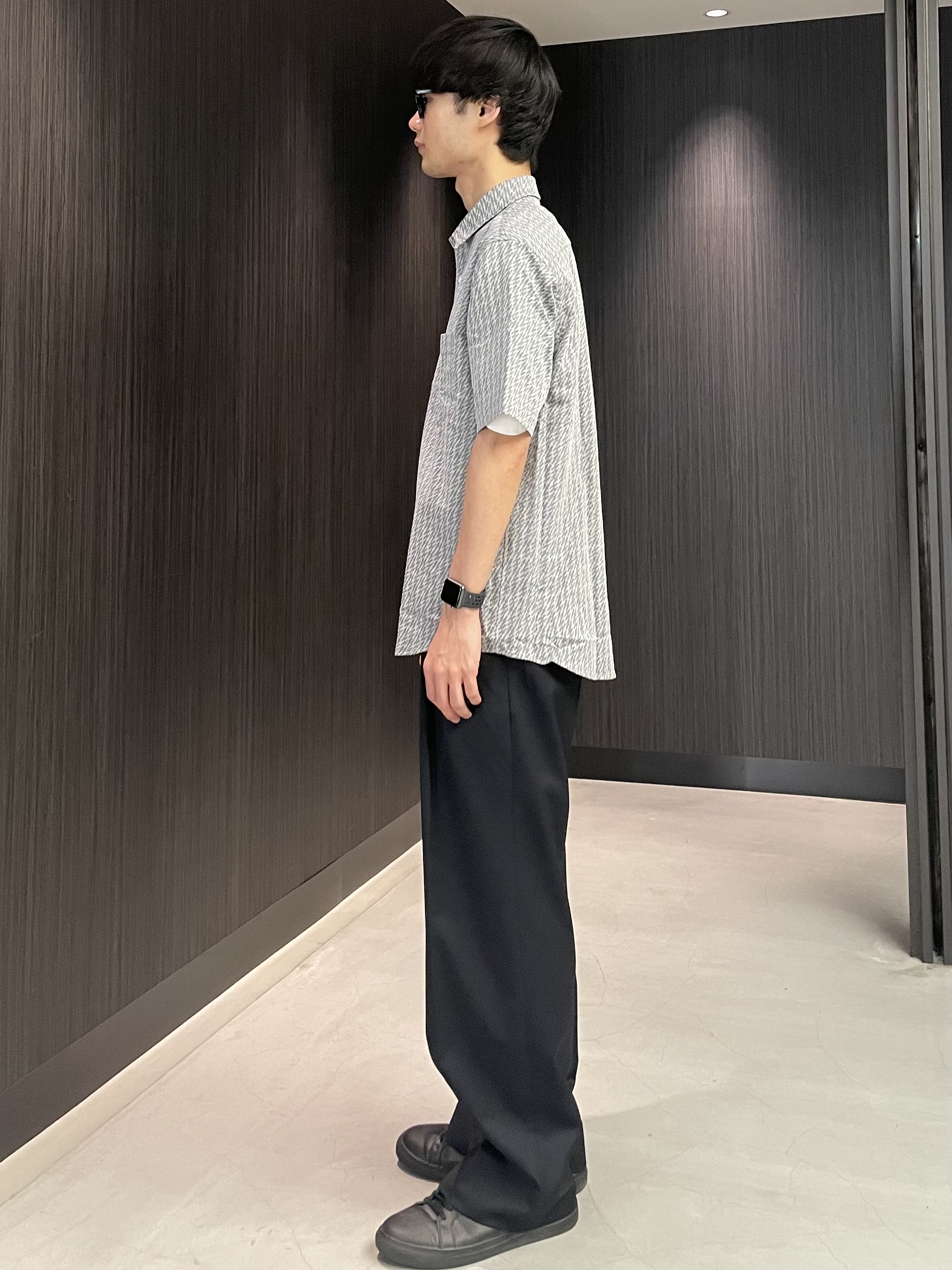 Okdさんの「TAKEO KIKUCHI｜播州織り 千鳥 半袖シャツ」を使ったコーディネート
