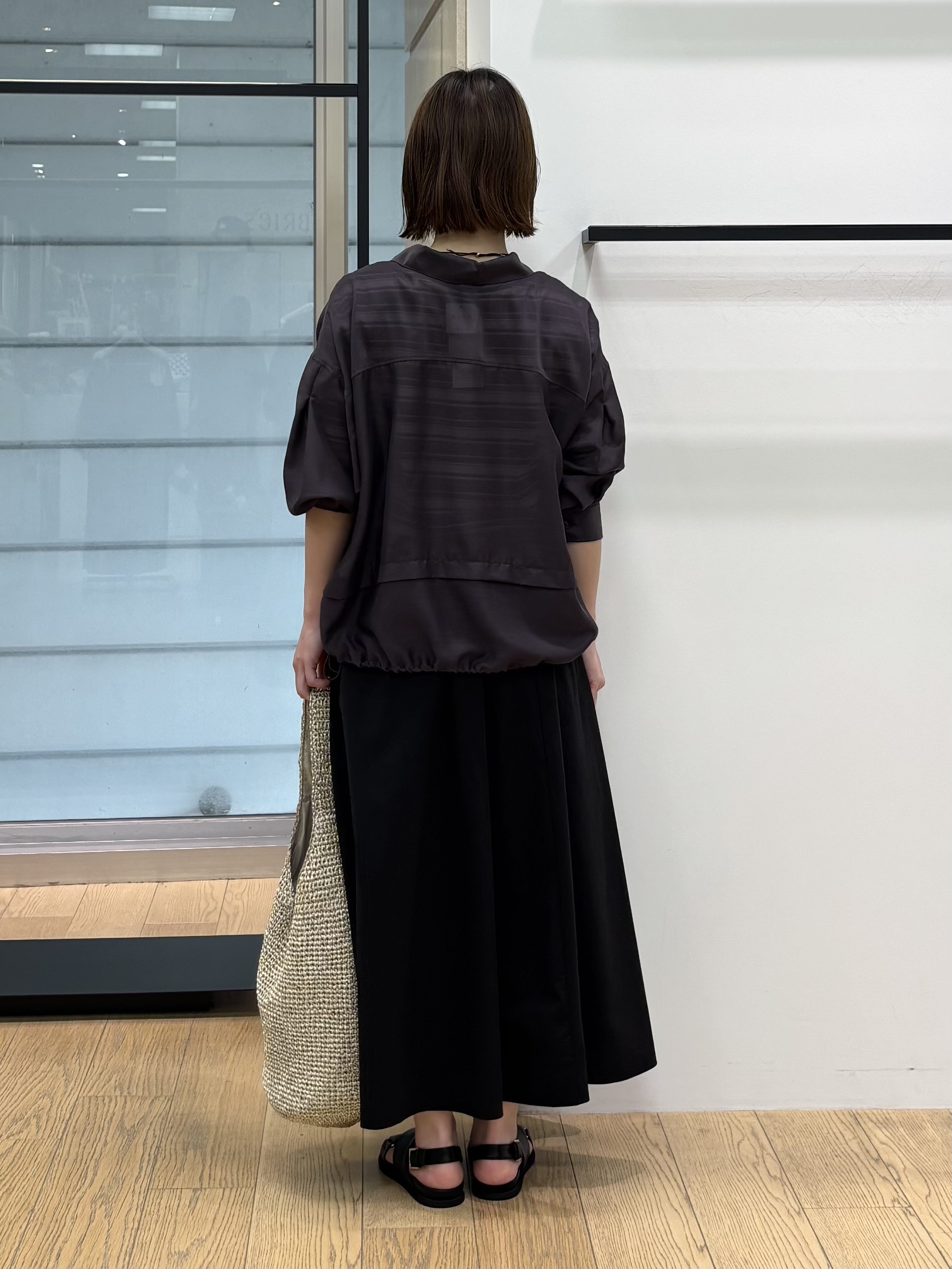 asamiさんの「INDIVI｜【ゆったり／着映え】ボーダーリラクシーTシャツ」を使ったコーディネート