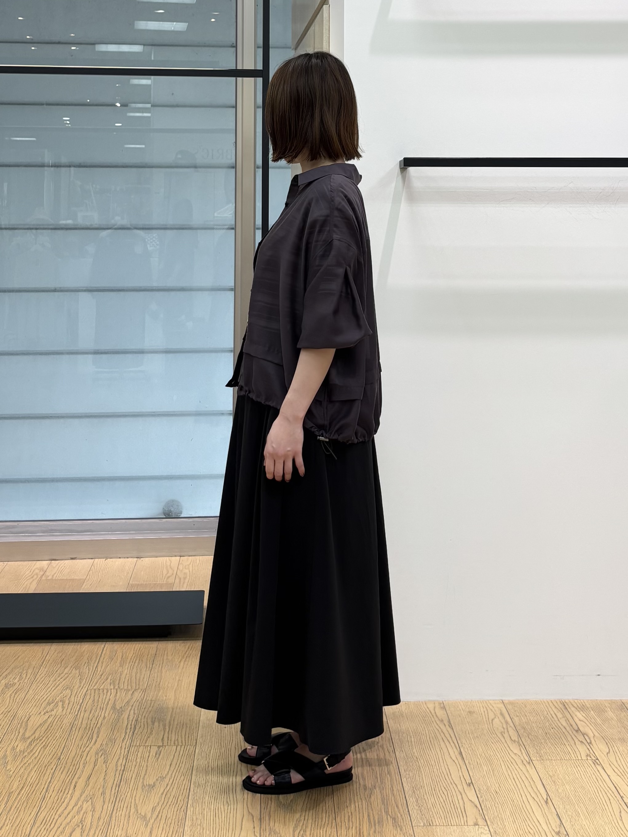 asamiさんの「INDIVI｜【ゆったり／着映え】ボーダーリラクシーTシャツ」を使ったコーディネート