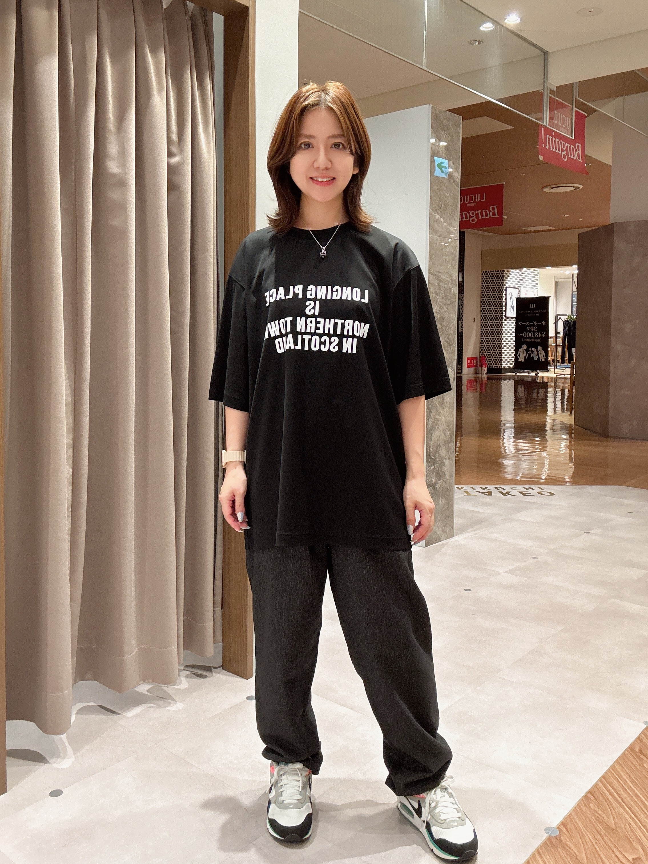 hanechanさんの「TAKEO KIKUCHI｜【BOWLER HAT LABEL】アイスクリアコットン バッククロスピストル 半袖Tシャツ」を使ったコーディネート