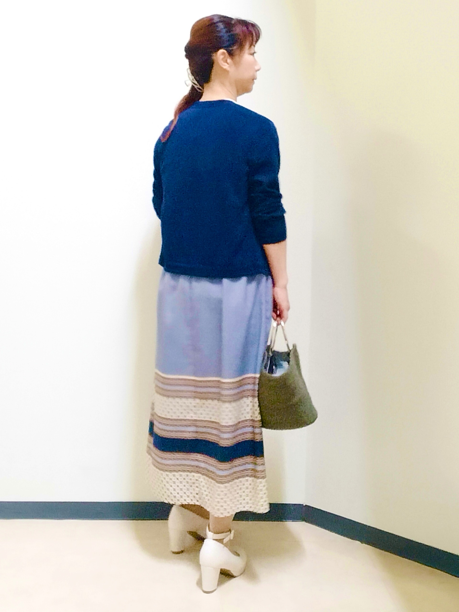 花さんの「Reflect｜七分袖ニットカーディガン」を使ったコーディネート