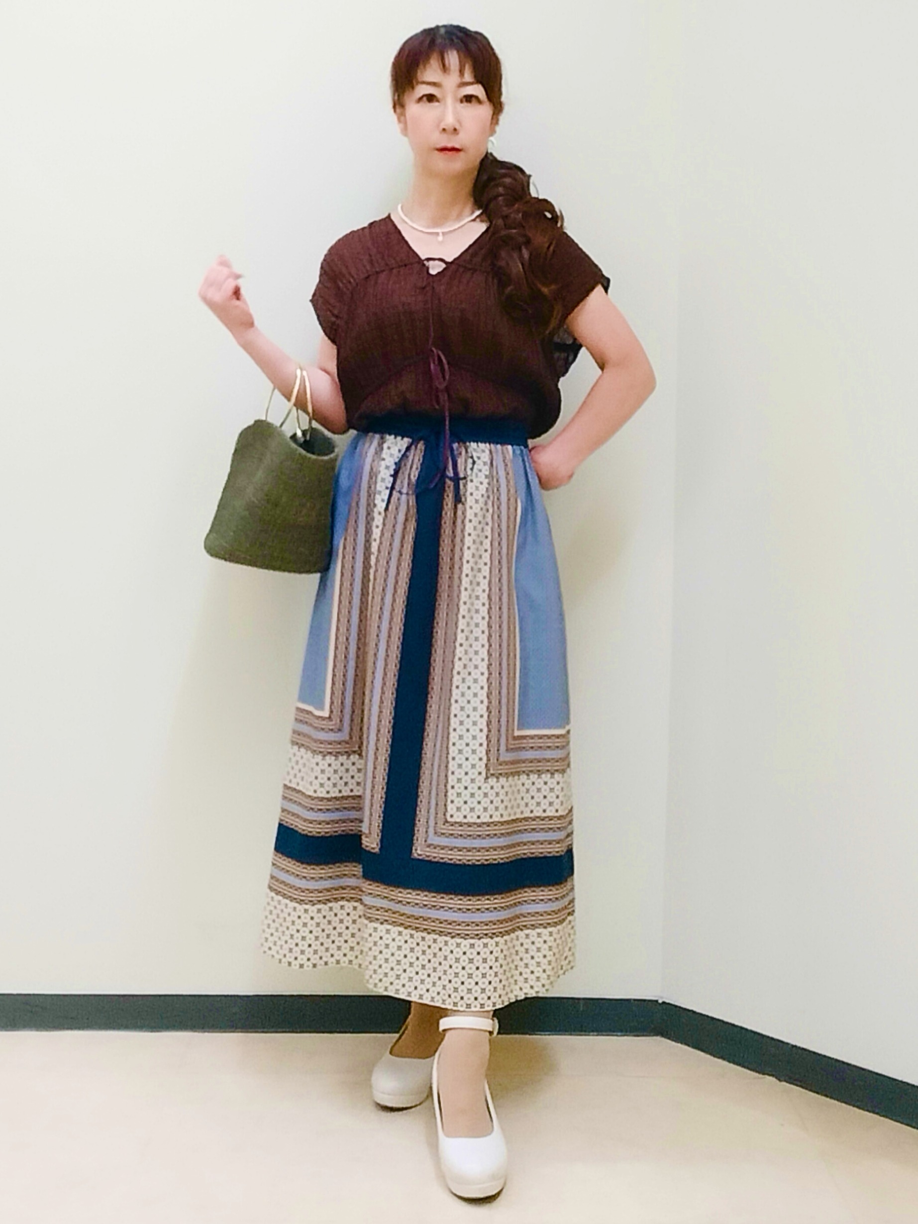 花さんの「Reflect｜七分袖ニットカーディガン」を使ったコーディネート