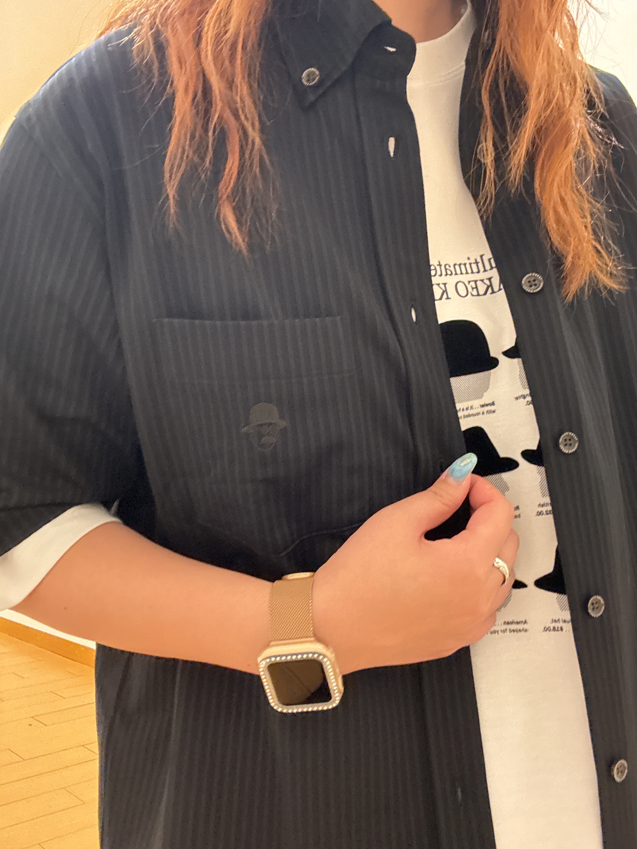 ヒナさんの「TAKEO KIKUCHI｜【BOWLER HAT LABEL】クールデオドラントジャージ ハットスタイルス 半袖Tシャツ」を使ったコーディネート