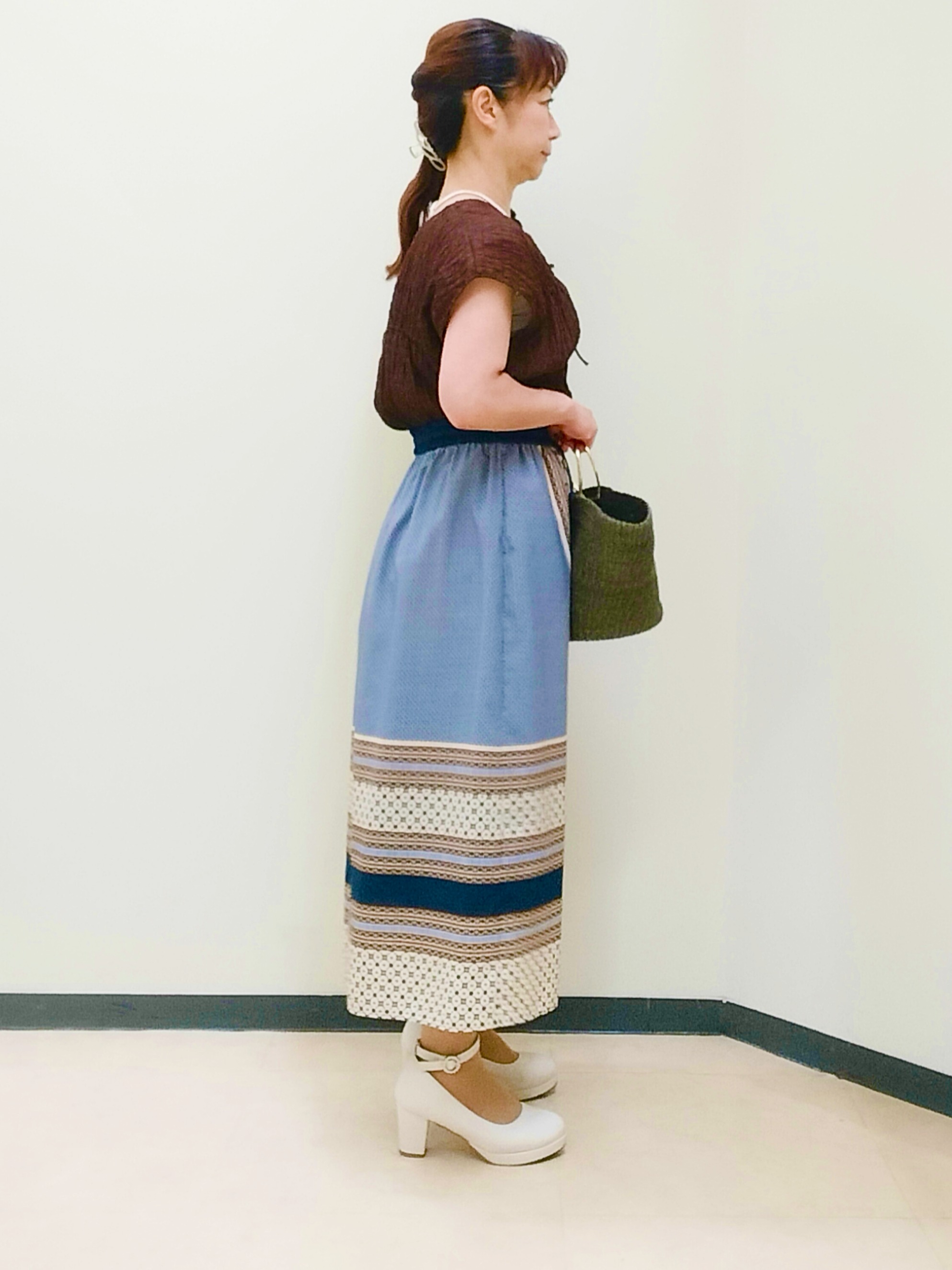 花さんの「Reflect｜七分袖ニットカーディガン」を使ったコーディネート