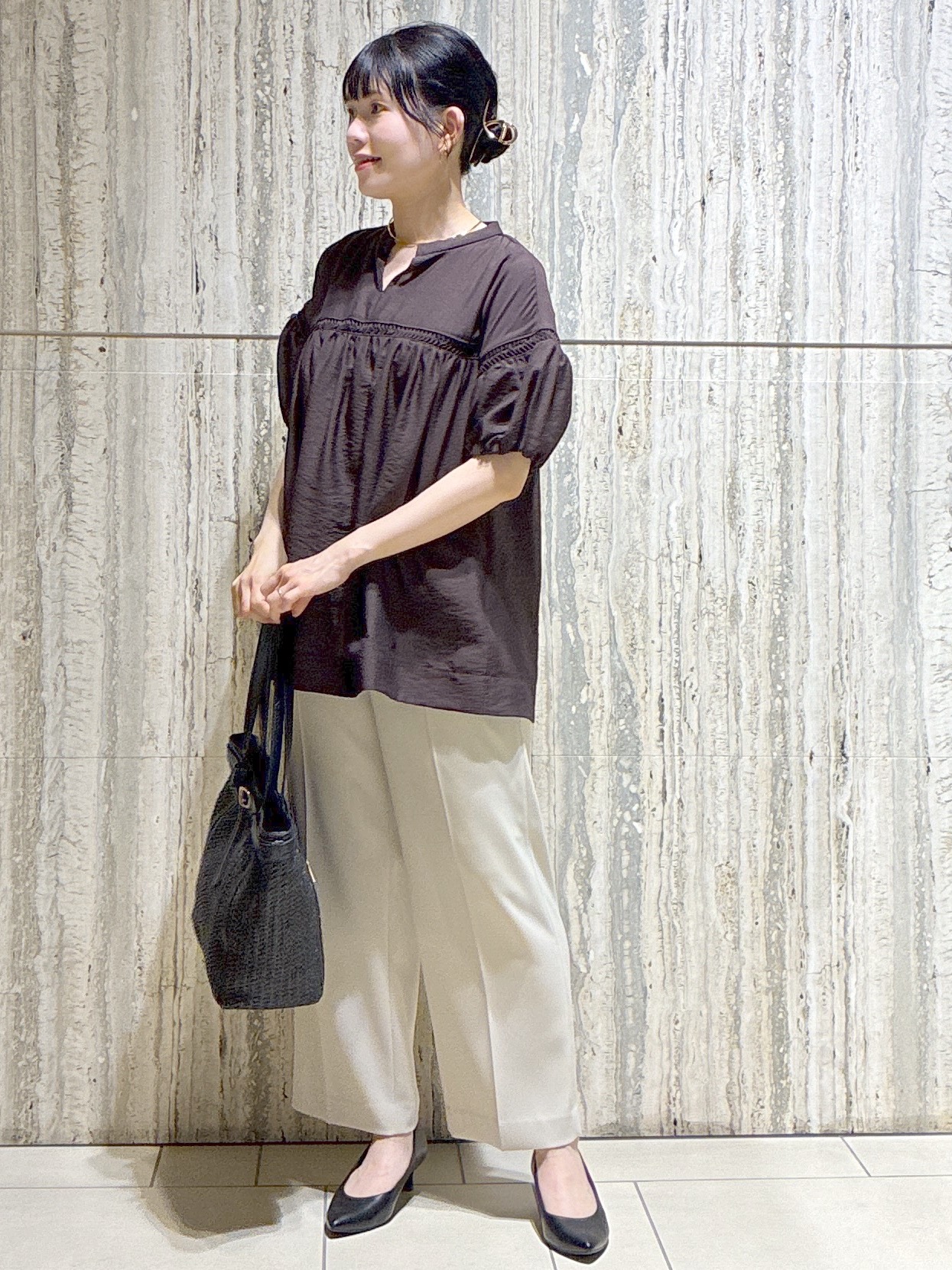  beni_gingerさんの「Reflect｜【セットアップ可】ストレートワイドパンツ」を使ったコーディネート