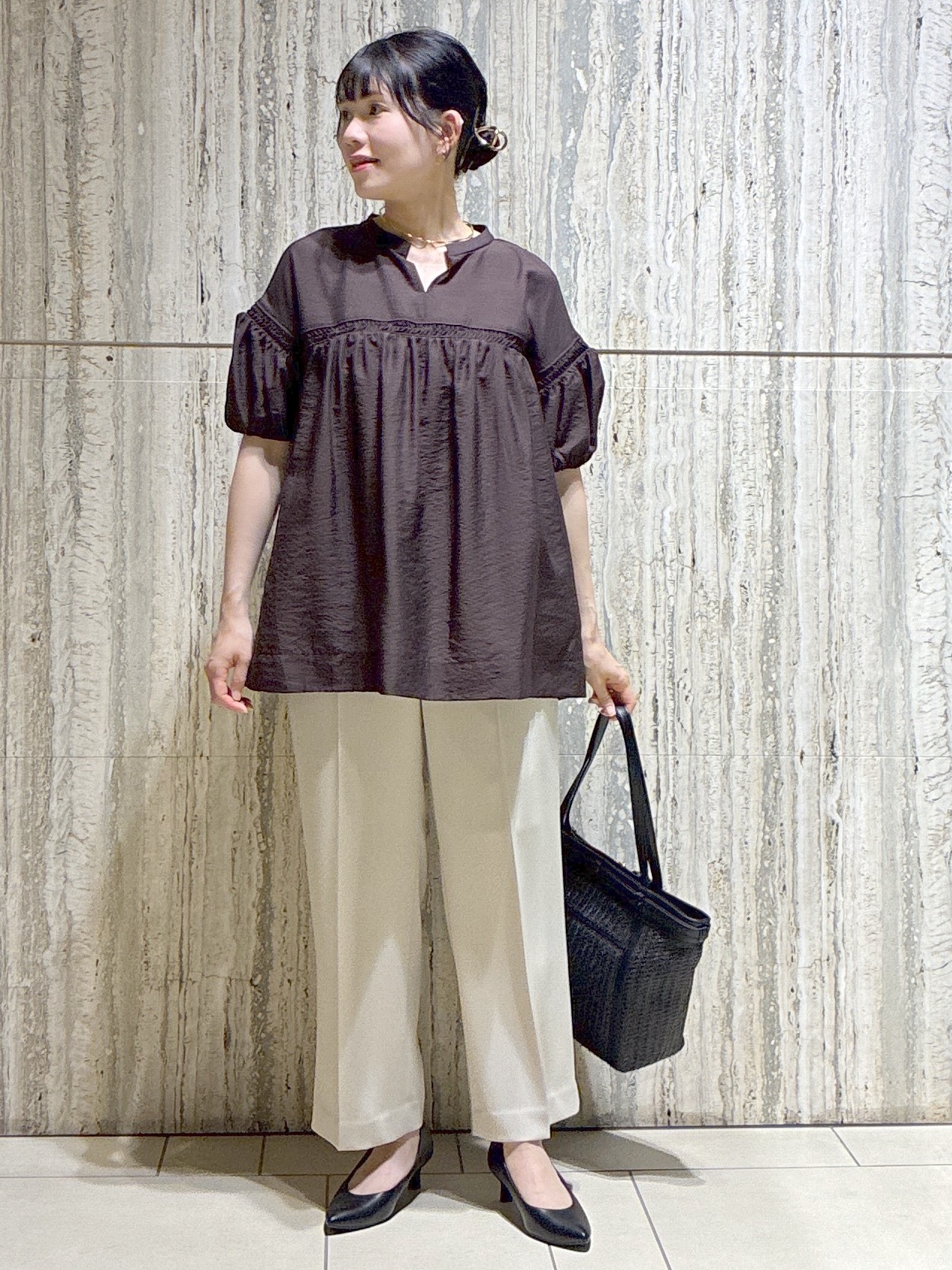 beni_gingerさんの「Reflect｜【セットアップ可】ストレートワイドパンツ」を使ったコーディネート
