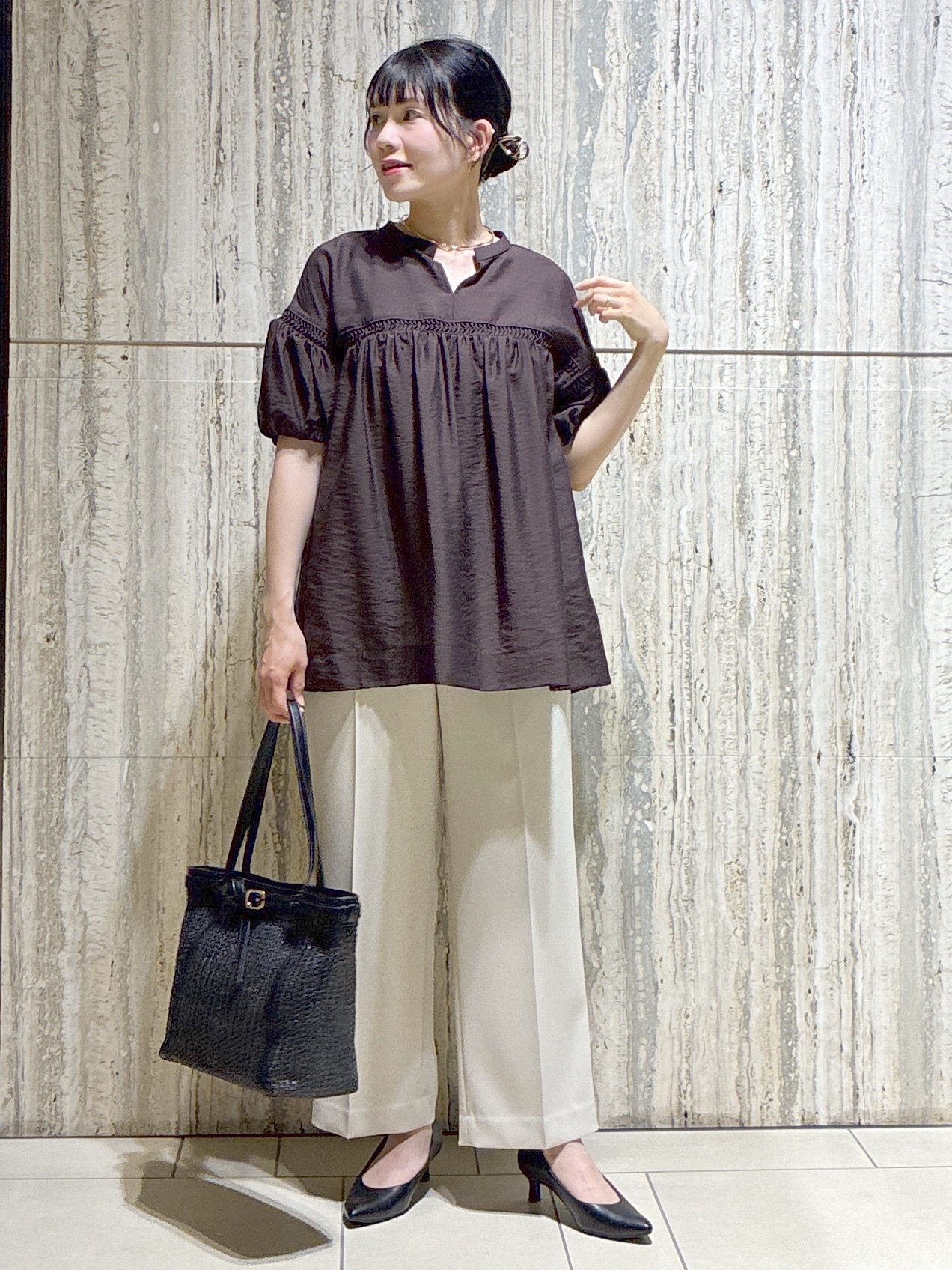  beni_gingerさんの「Reflect｜【セットアップ可】ストレートワイドパンツ」を使ったコーディネート