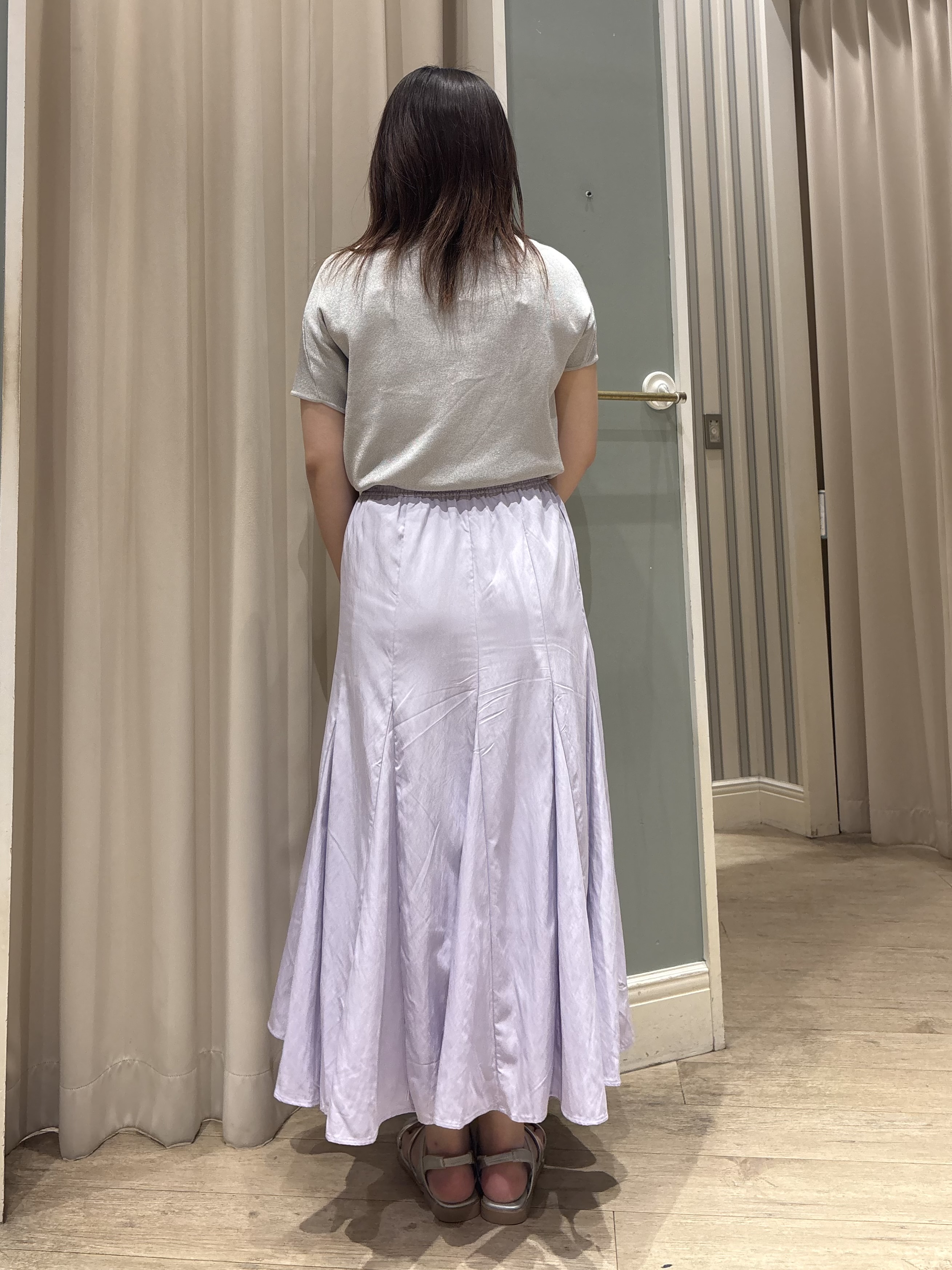 yuukaさんの「grove｜【シリーズ累計36万枚！名品ニット】やわらかドライタッチ ドルマンニット」を使ったコーディネート