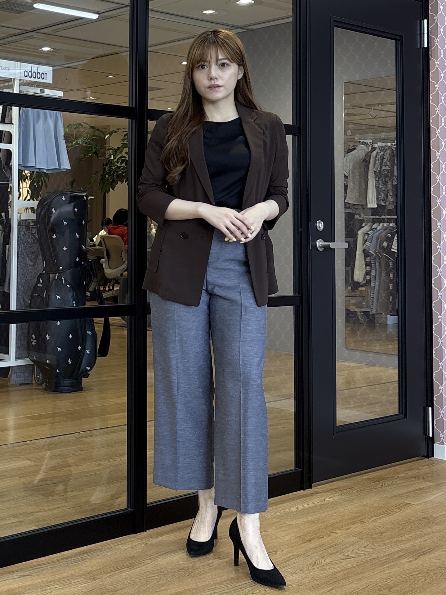 sayaさんの「COUP DE CHANCE｜【手洗い可／日本製】シアーテーラード ジャケット」を使ったコーディネート