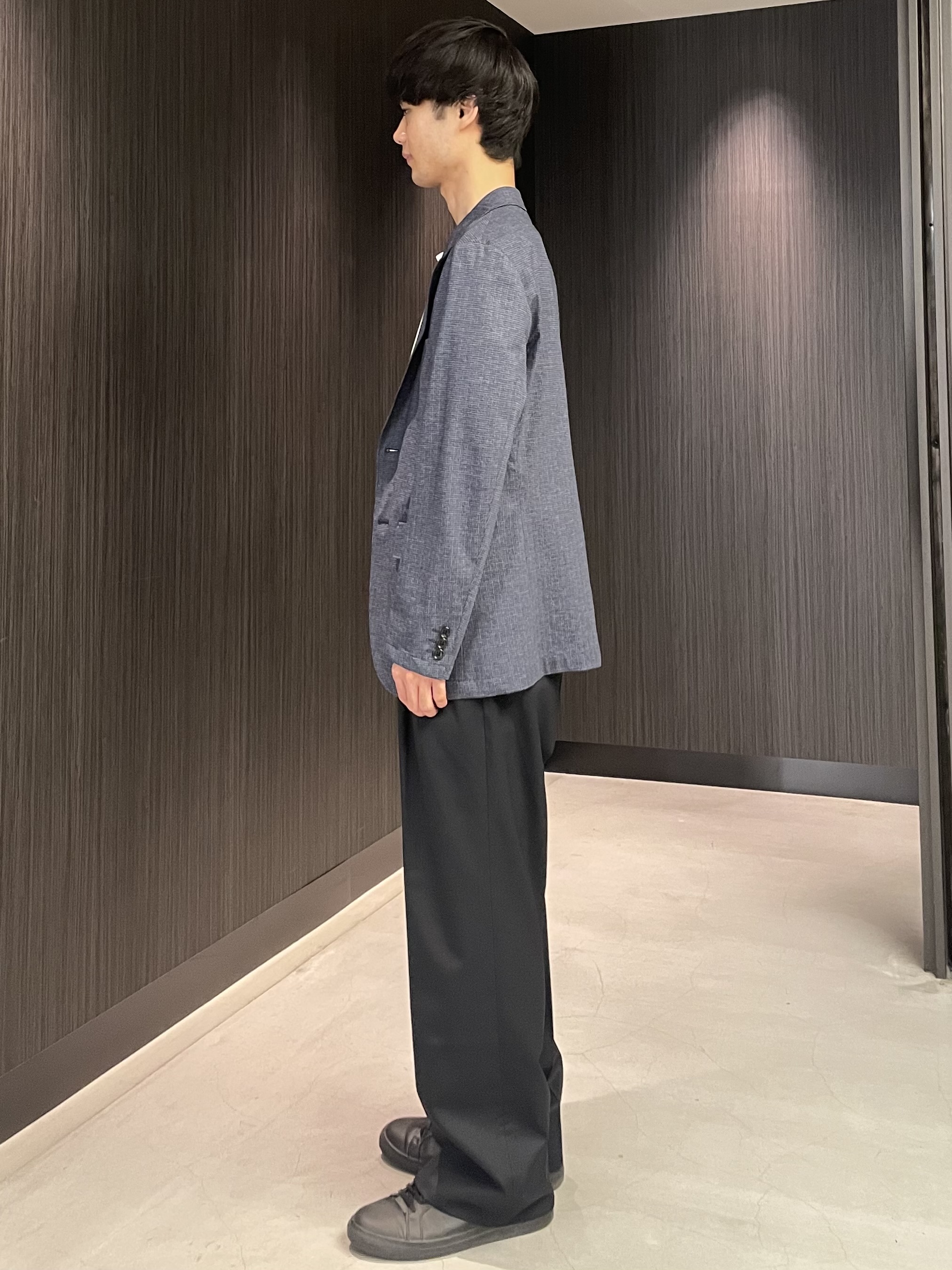 Okdさんの「TAKEO KIKUCHI｜【通気性】ジャージ千鳥柄 ジャケット」を使ったコーディネート
