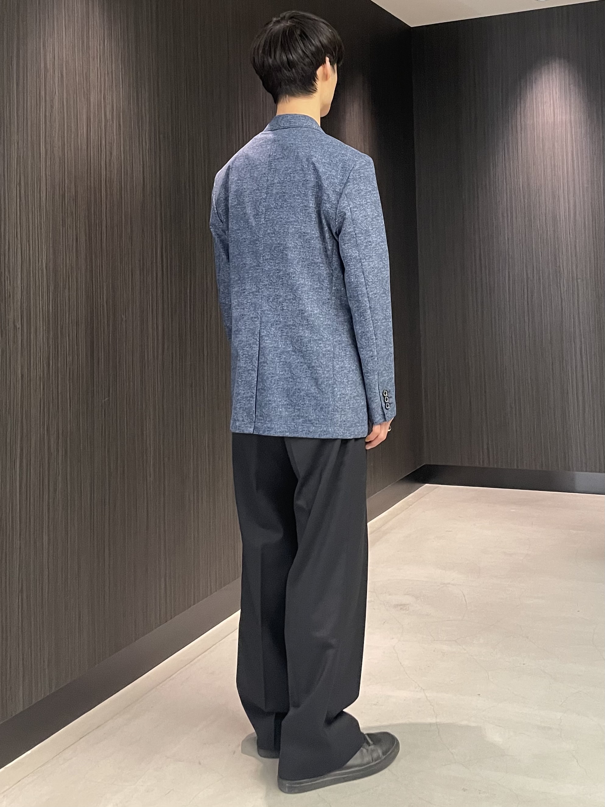 Okdさんの「TAKEO KIKUCHI｜【抗菌防臭】COOL DOTS（R）ドビープリント ジャケット」を使ったコーディネート