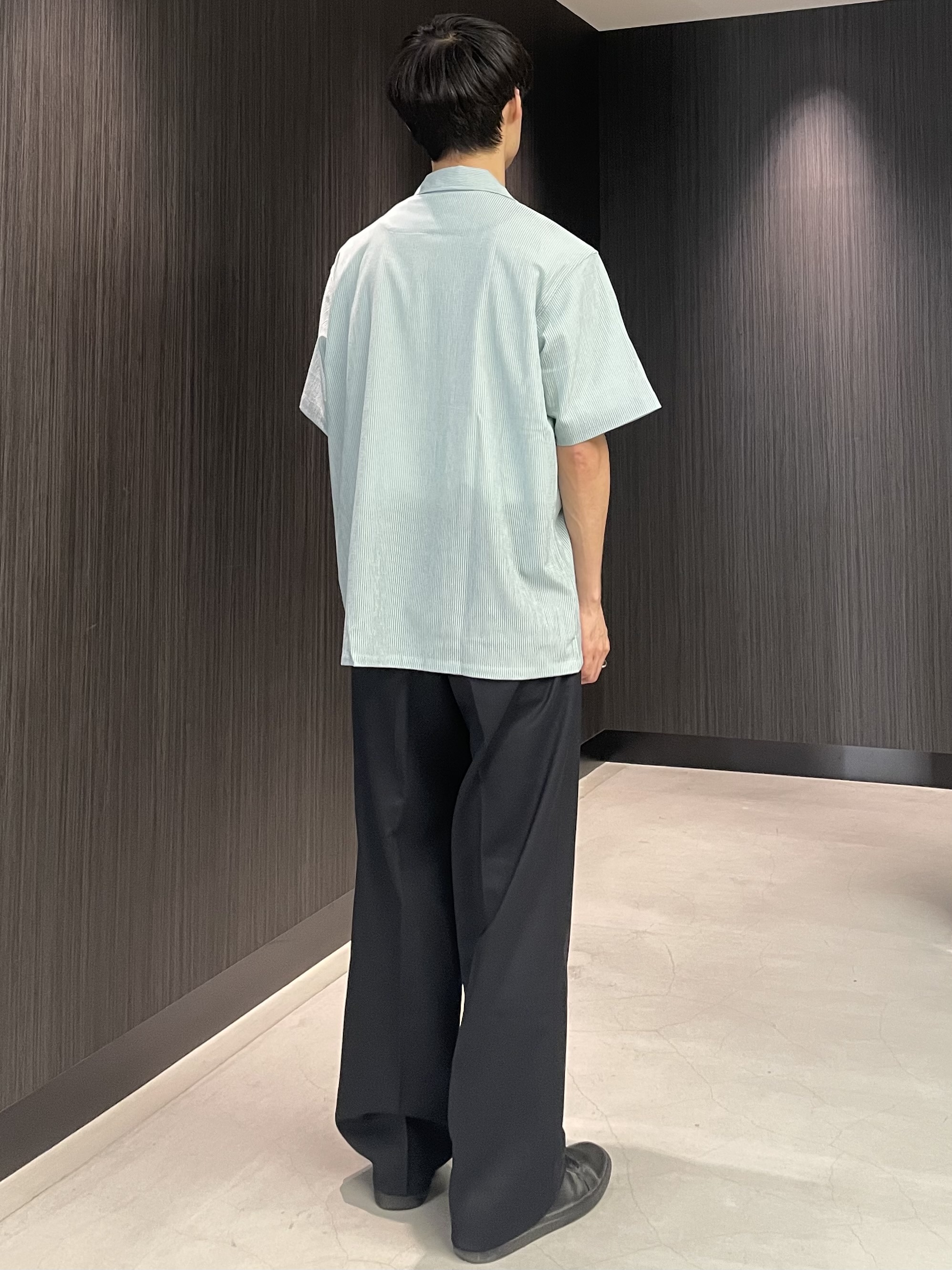Okdさんの「TAKEO KIKUCHI｜【通気性】トリコットサッカー オープンカラー シャツ」を使ったコーディネート