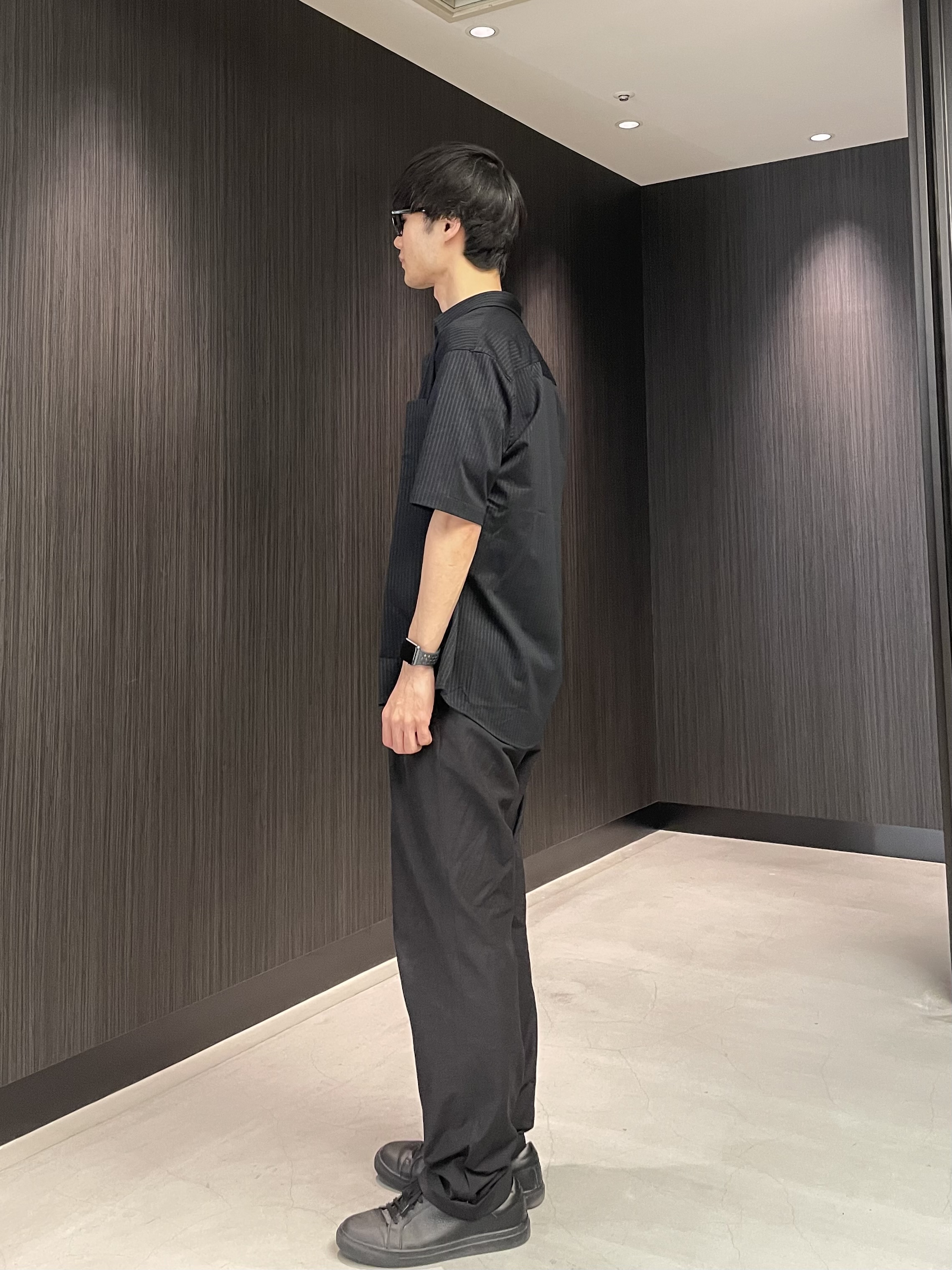 Okdさんの「TAKEO KIKUCHI｜【接触冷感】ジャージストライプ シャツ」を使ったコーディネート