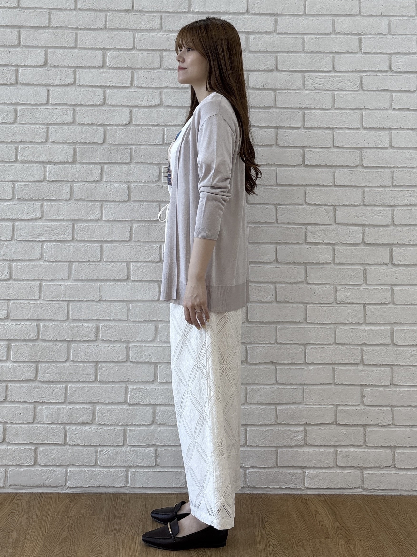 sayaさんの「grove｜【接触冷感／UVカットetc】ベーシックロングカーディガン」を使ったコーディネート