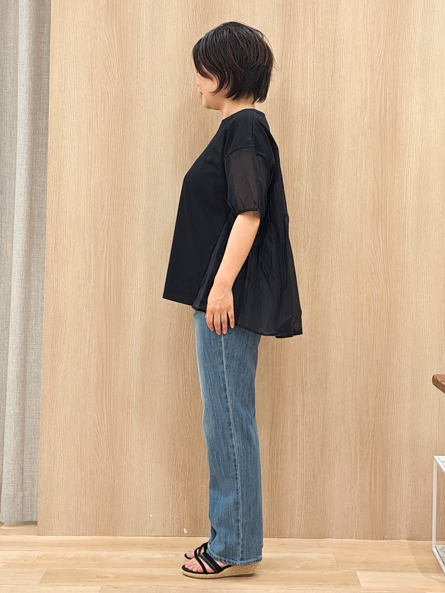 ふるさんの「grove｜【貴島明日香さん着用/UVカット】体型カバー叶う、バックプリーツTシャツ」を使ったコーディネート