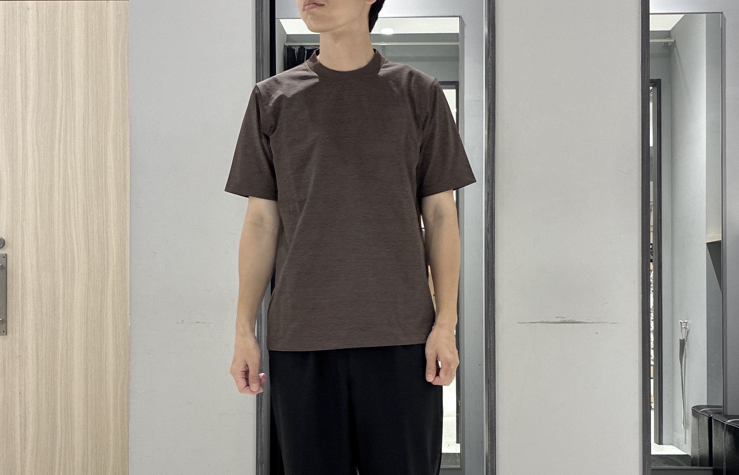 わいずみさんの「TAKEO KIKUCHI｜【通気性】トリコットサッカー オープンカラー シャツ」を使ったコーディネート