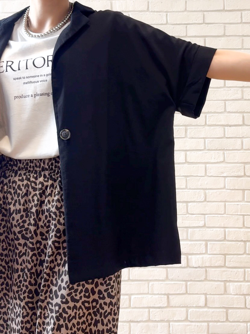 𝐜𝐡𝐢𝐤𝐚さんの「SHOO･LA･RUE｜【高レビュー/洗濯機可/セットアップ可】軽凛(かろりん) ひんやり半袖ジャケット」を使ったコーディネート