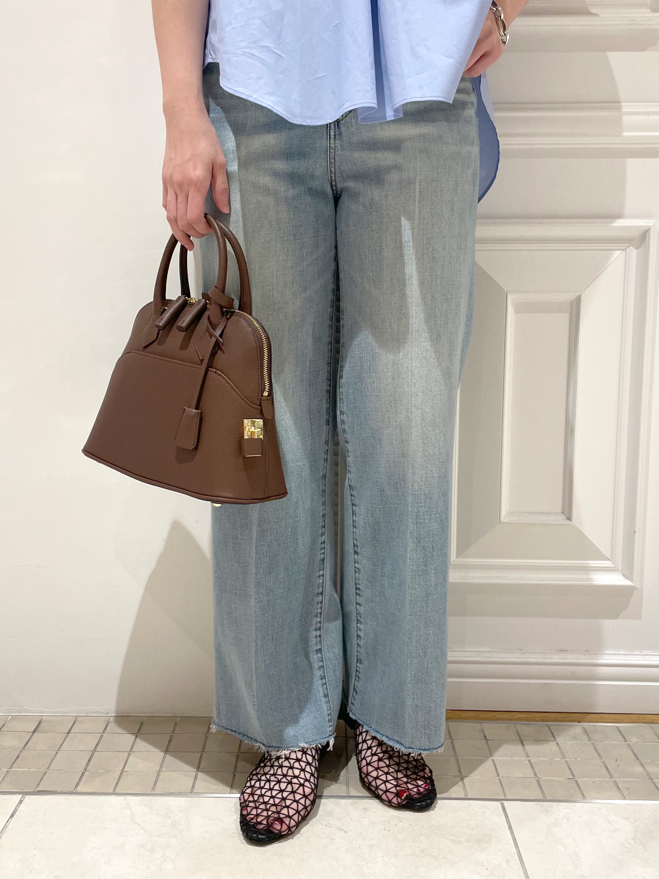 makiさんの「DRESSTERIOR｜フレンチスリーブ スキッパーブラウス」を使ったコーディネート