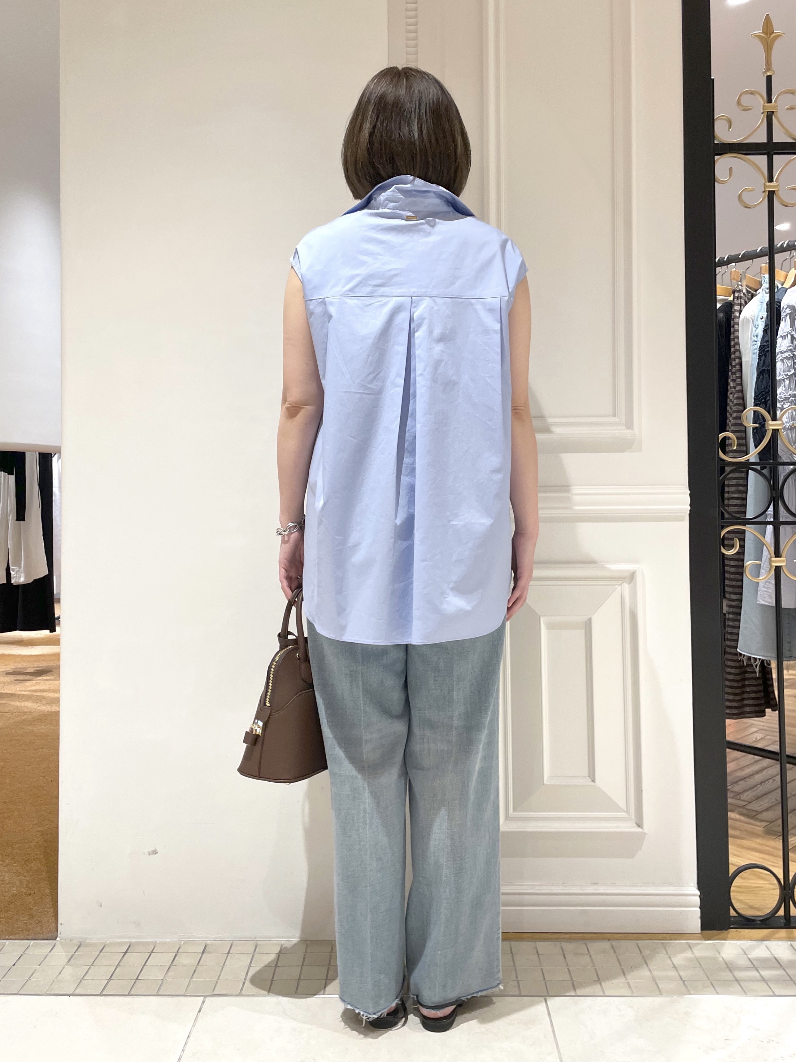makiさんの「DRESSTERIOR｜フレンチスリーブ スキッパーブラウス」を使ったコーディネート