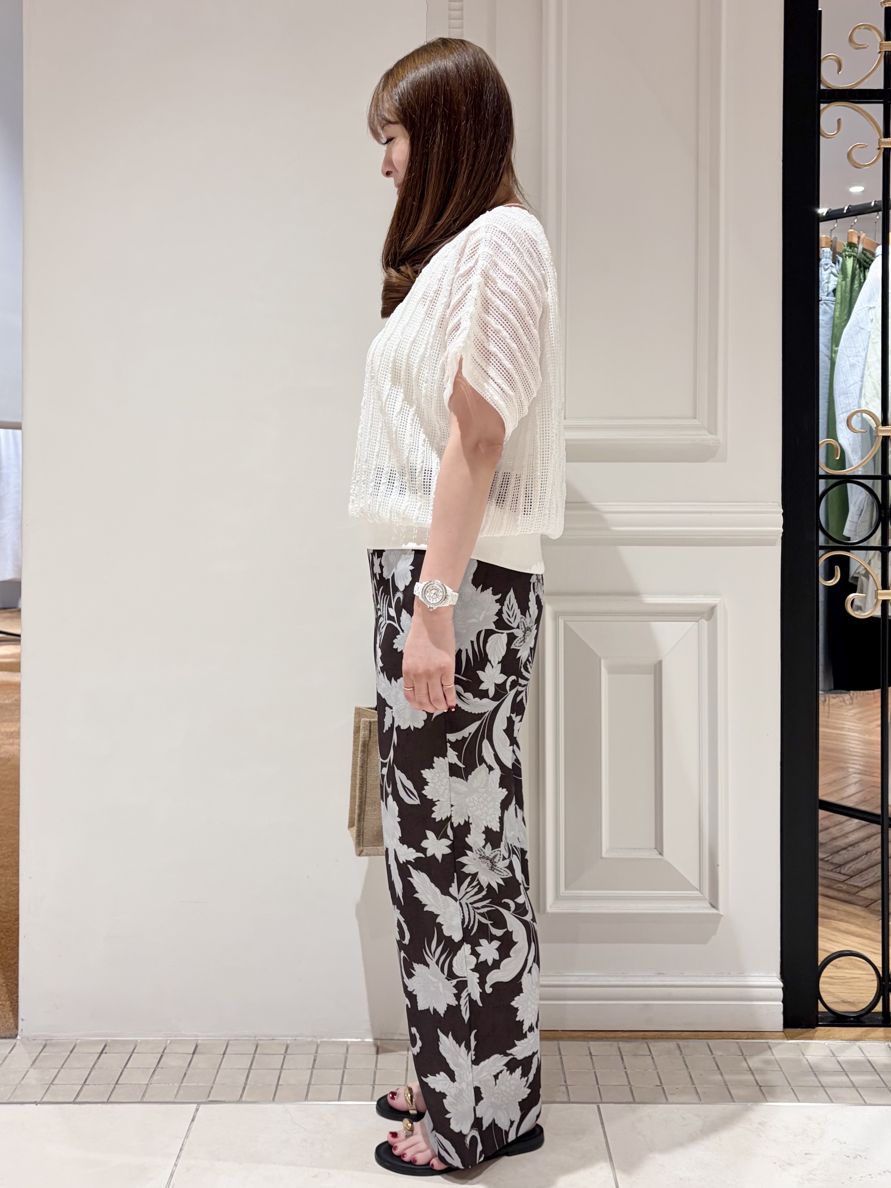 minowaさんの「DRESSTERIOR｜シアーメッシュプルオーバー」を使ったコーディネート