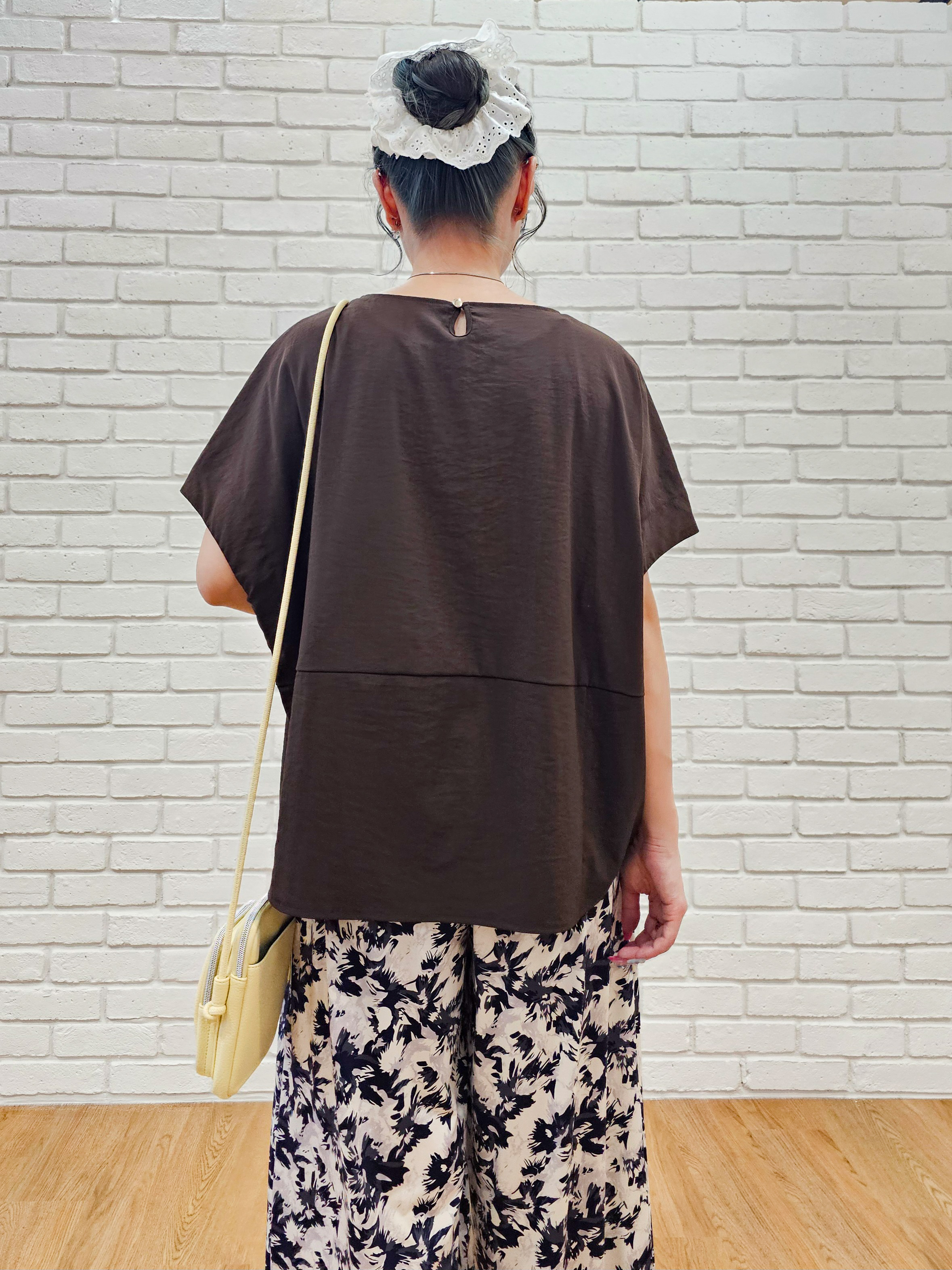 ゆゆさんの「SHOO･LA･RUE｜【洗濯機可/セットアップ可】軽凛(かろりん) ひんやり切替コクーントップス」を使ったコーディネート