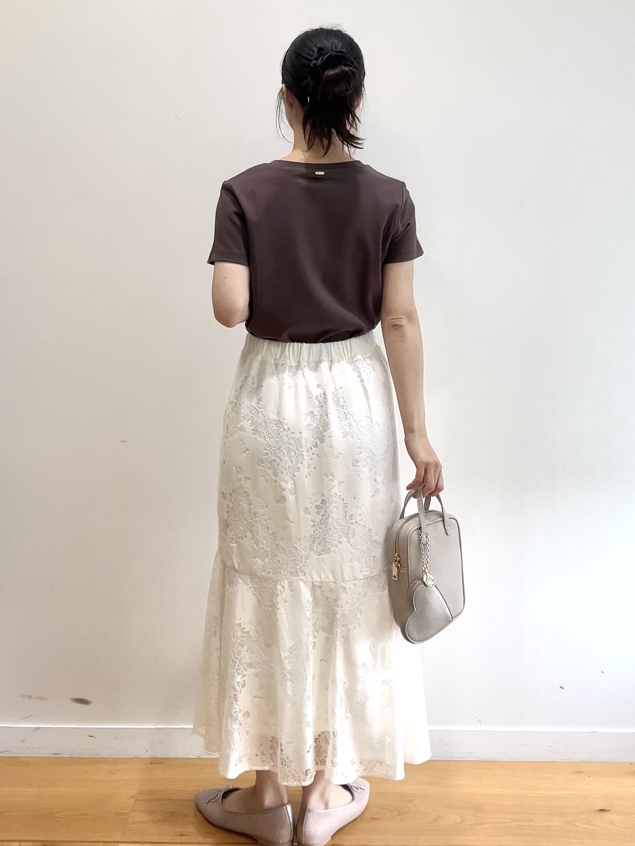 RINAさんの「index｜【接触冷感】エンブレムロゴ刺繍Tシャツ《UVケア／洗濯機OK》」を使ったコーディネート