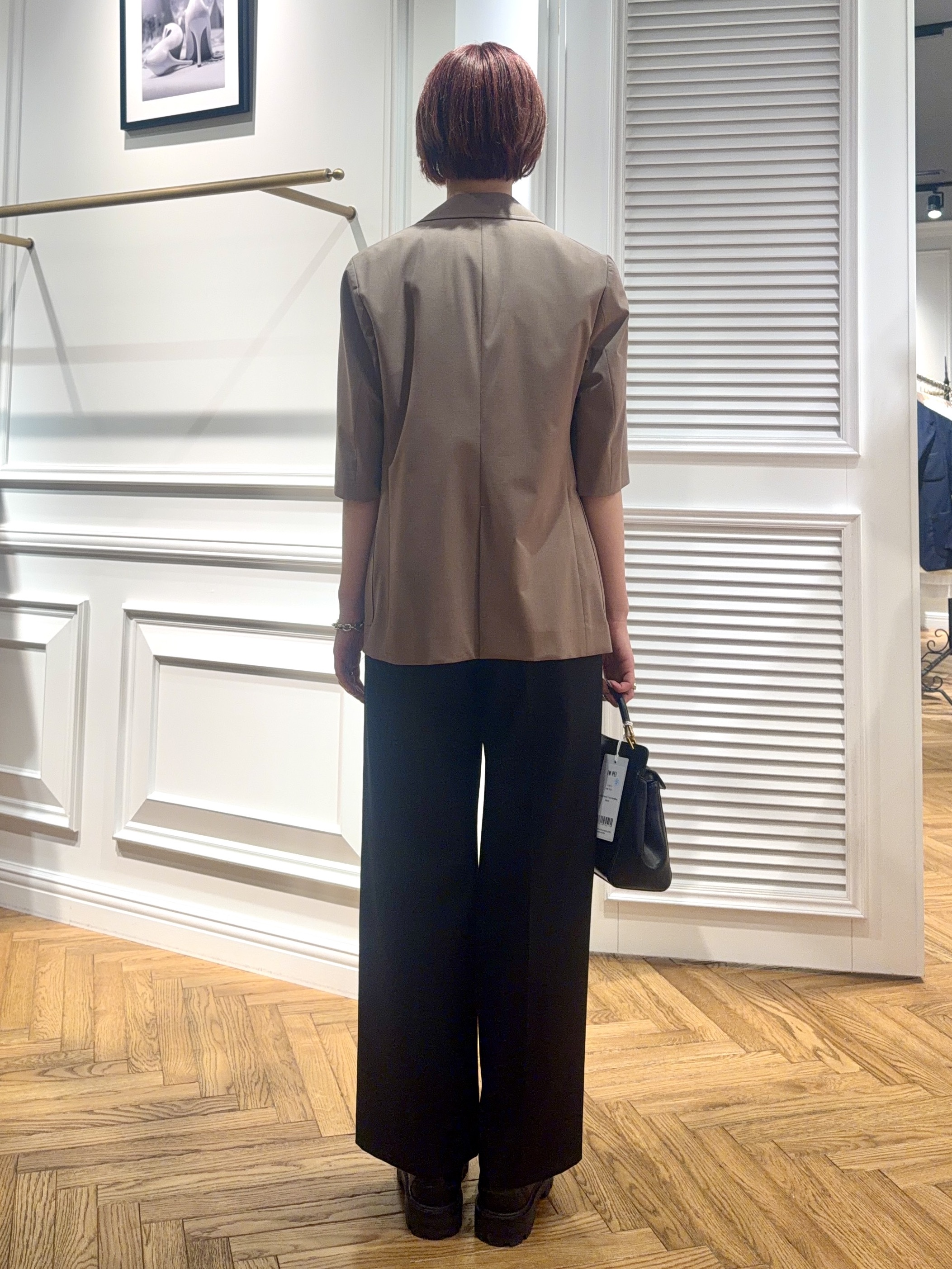 renaさんの「DRESSTERIOR｜【接触冷感/セットアップ可】 2WAYストレッチスリークオータージャケット」を使ったコーディネート