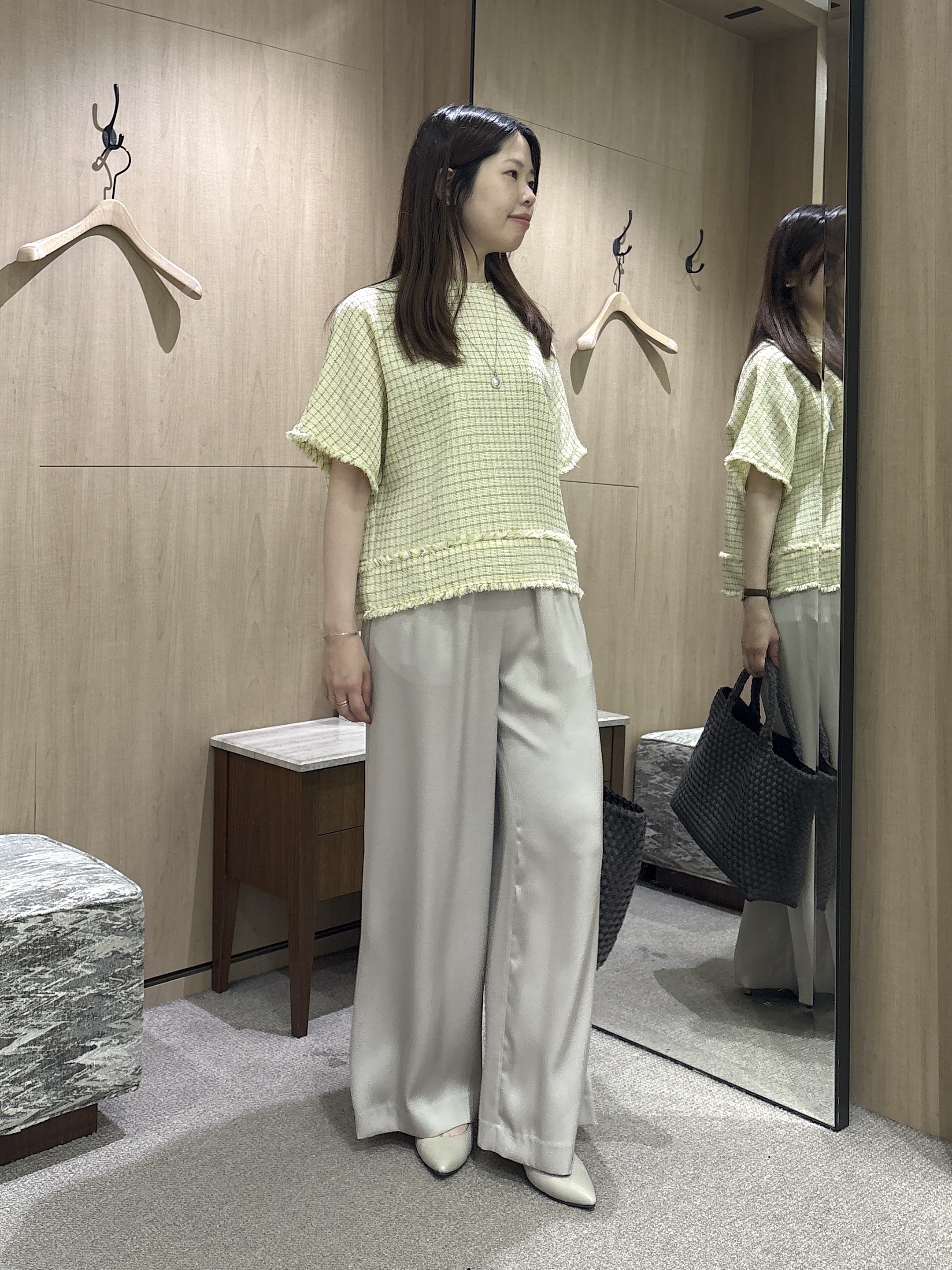 asamiさんの「UNTITLED｜ファンシーツイードブラウス」を使ったコーディネート