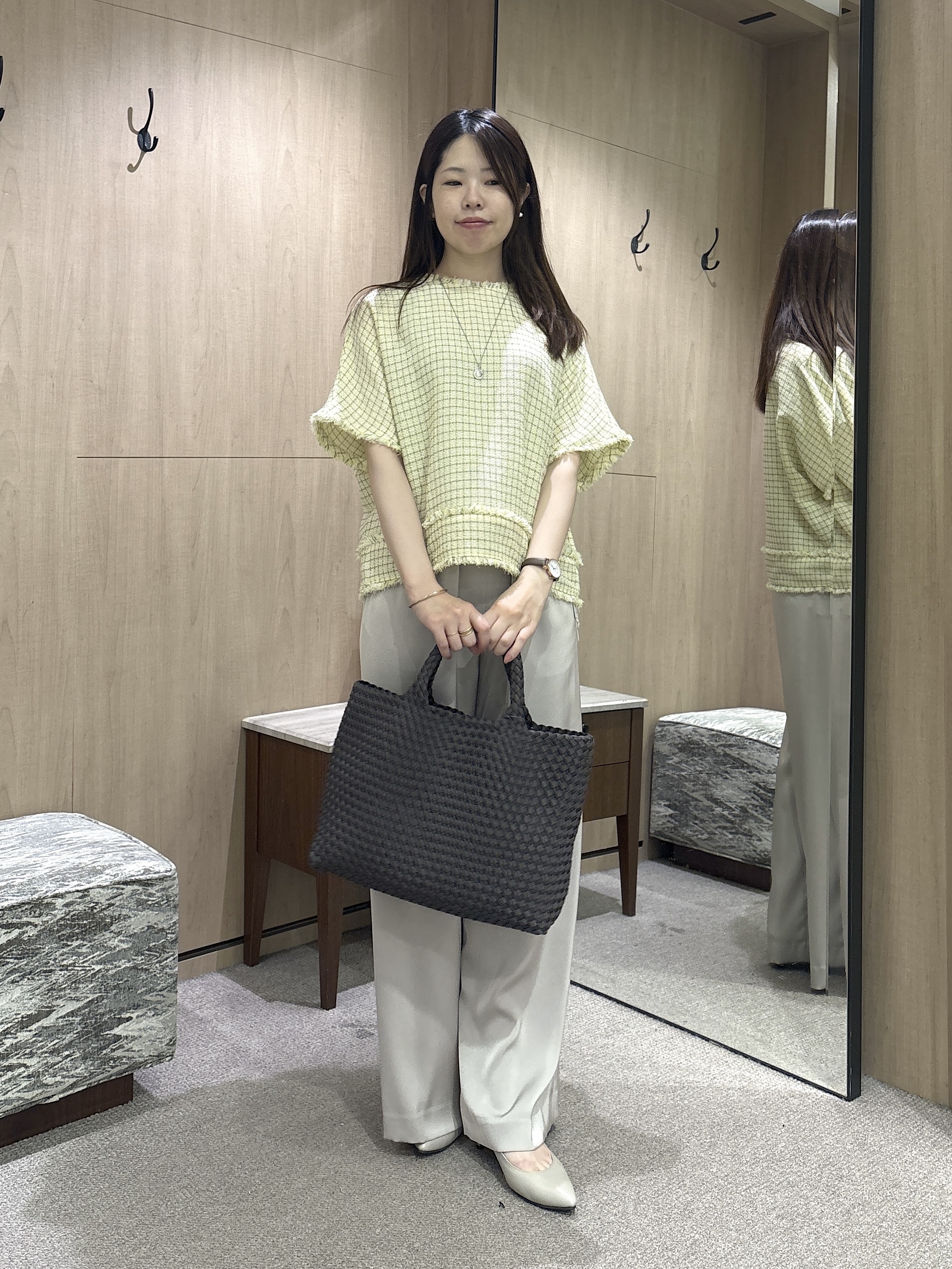 asamiさんの「UNTITLED｜ファンシーツイードブラウス」を使ったコーディネート