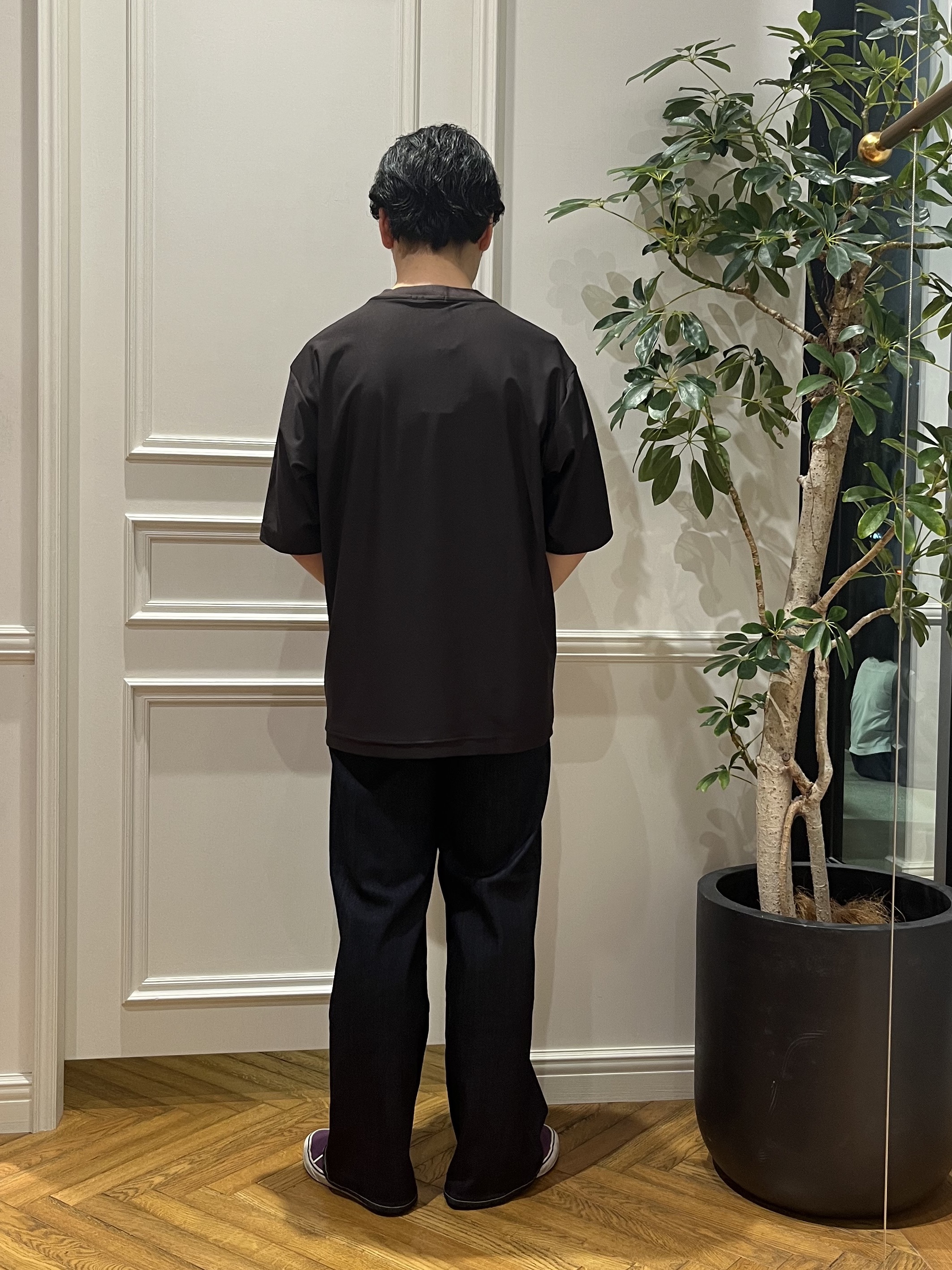 Tokuさんの「DRESSTERIOR｜【接触冷感/UVカット/ウォッシャブル】AIRTOOL クルーネックTシャツ」を使ったコーディネート