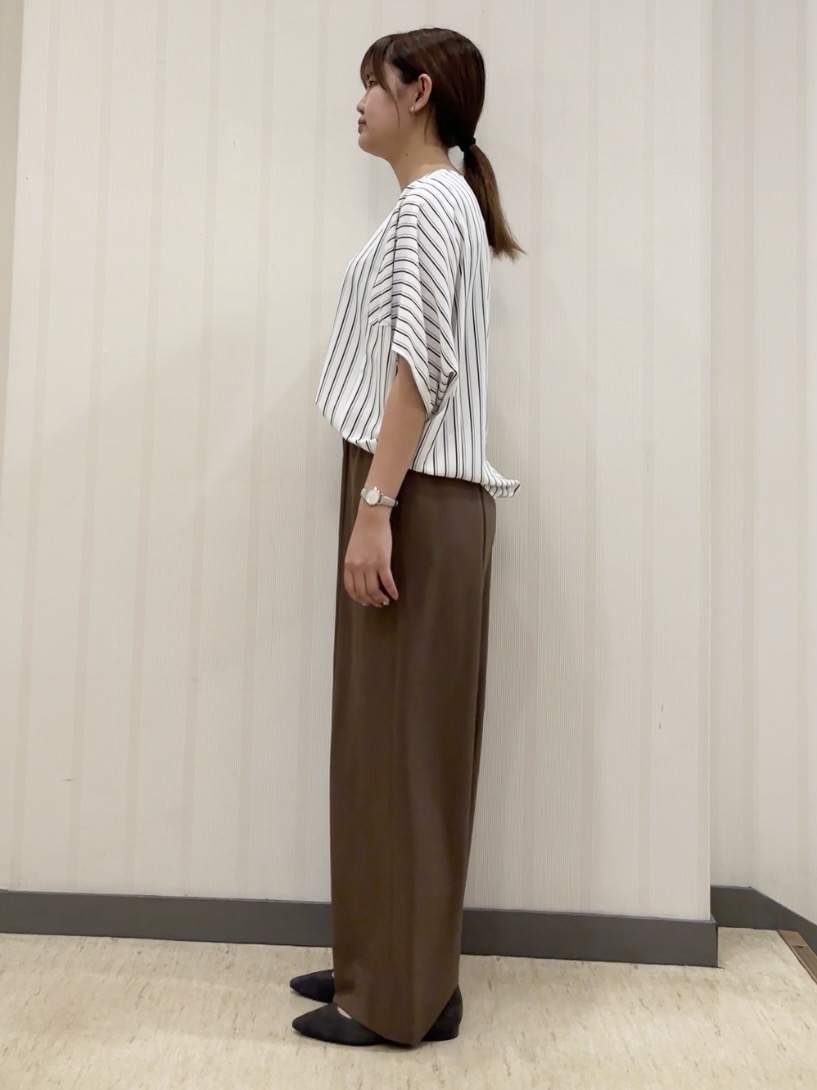 ちひさんの「INDIVI｜【UVケア／接触冷感】ジョーゼットドルマンブラウス」を使ったコーディネート