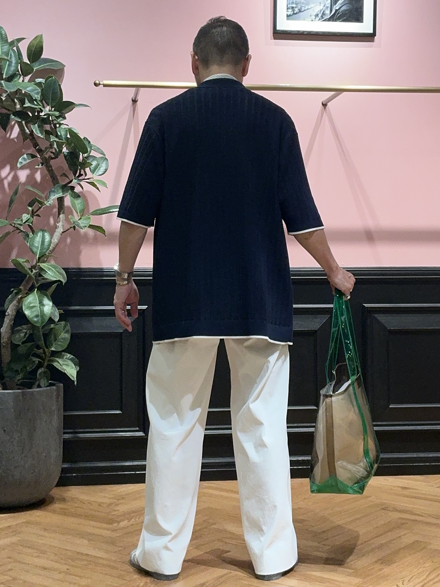 torigoeさんの「DRESSTERIOR｜【Safari5月号掲載】ウォッシャブル キューバニットシャツ」を使ったコーディネート