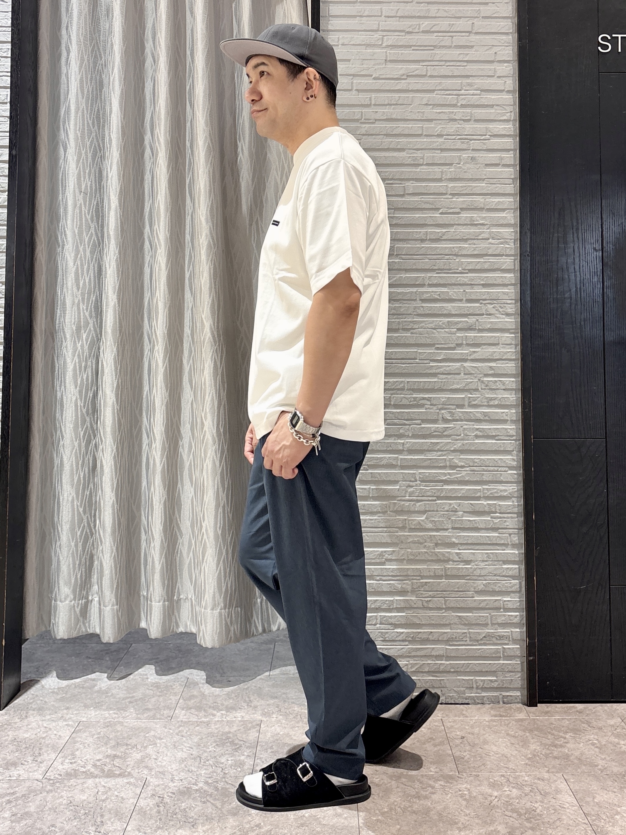 Pーyamaさんの「THE SHOP TK｜【吸水速乾／接触冷感／防シワ／マシンウォッシャブル】ハイドロクール 半袖シャツ」を使ったコーディネート