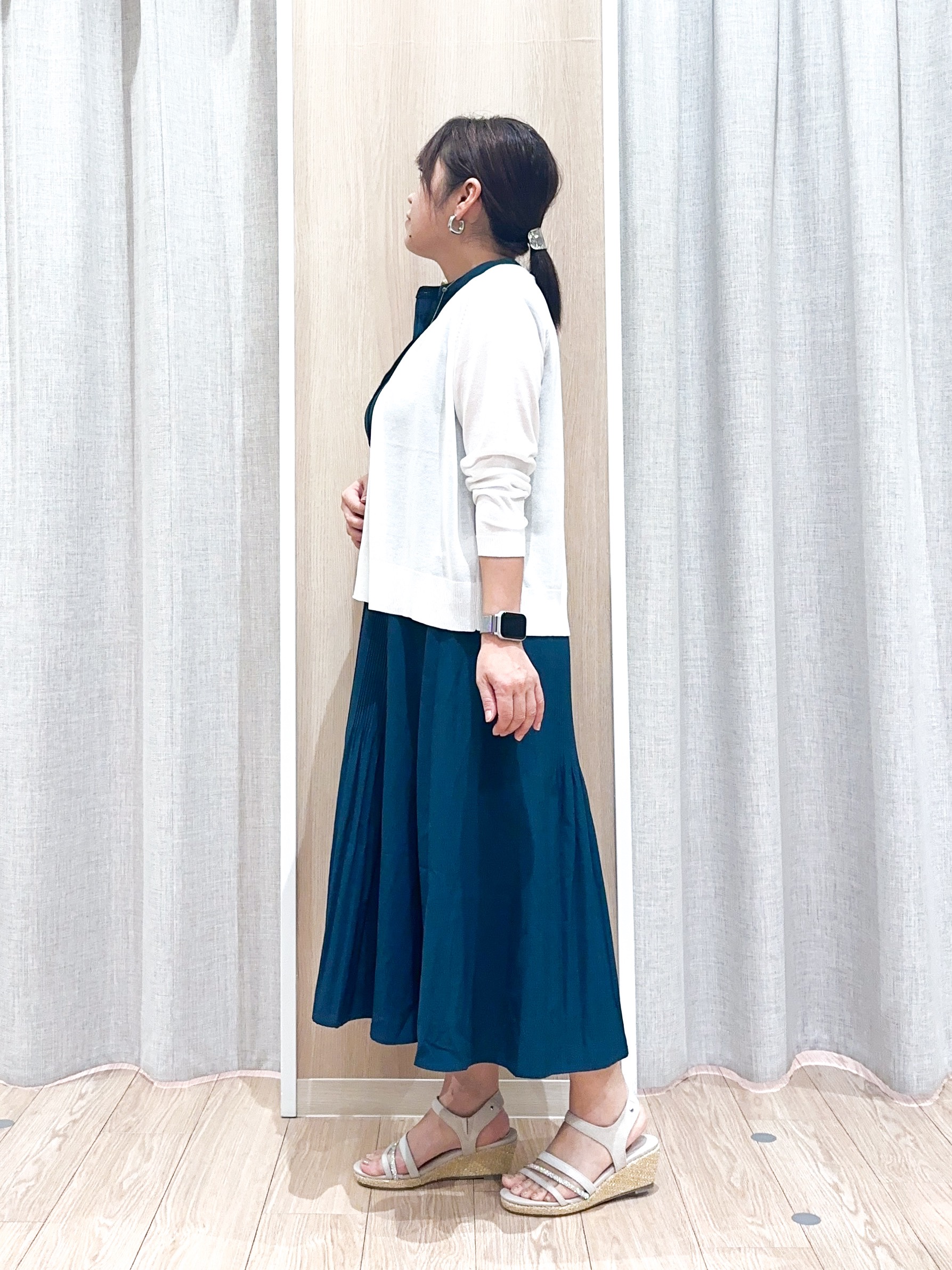 naoさんの「grove｜高評価！【接触冷感／UVカットetc】ベーシックショートカーディガン」を使ったコーディネート
