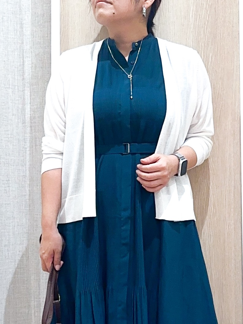 naoさんの「grove｜高評価！【接触冷感／UVカットetc】ベーシックショートカーディガン」を使ったコーディネート
