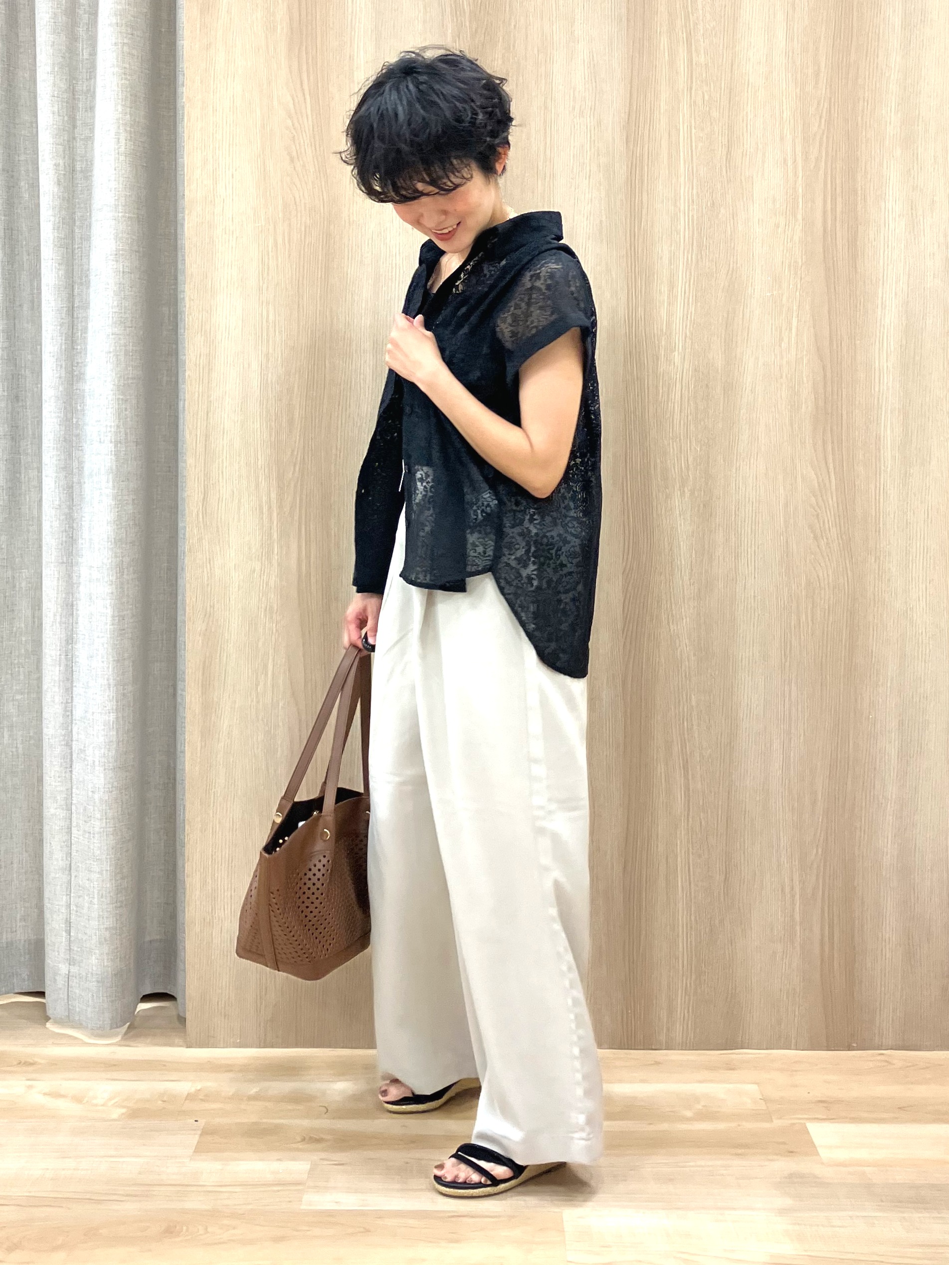 Keiさんの「grove｜【貴島明日香さん着用】シアードッキングスクエアタンク」を使ったコーディネート