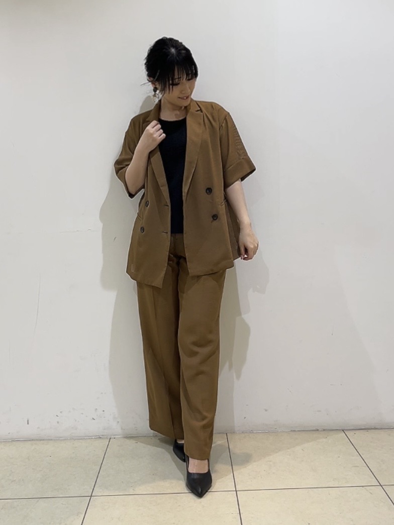 watanabeさんの「UNTITLED｜【洗える／メッシュ素材／SETUP可能】半袖シアージャケット」を使ったコーディネート