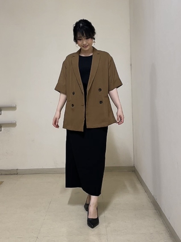 watanabeさんの「UNTITLED｜【洗える／メッシュ素材／SETUP可能】半袖シアージャケット」を使ったコーディネート