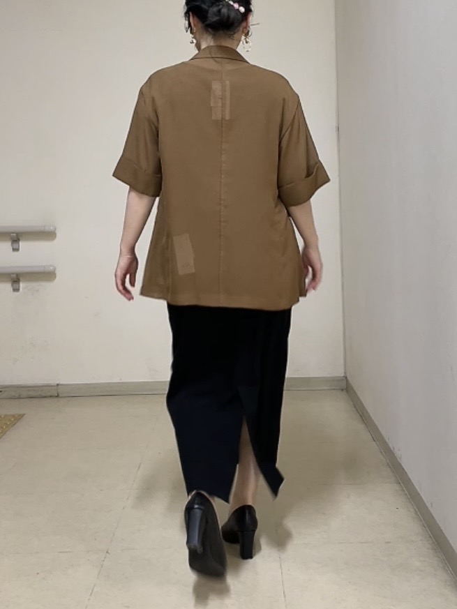 watanabeさんの「UNTITLED｜【洗える／メッシュ素材／SETUP可能】半袖シアージャケット」を使ったコーディネート