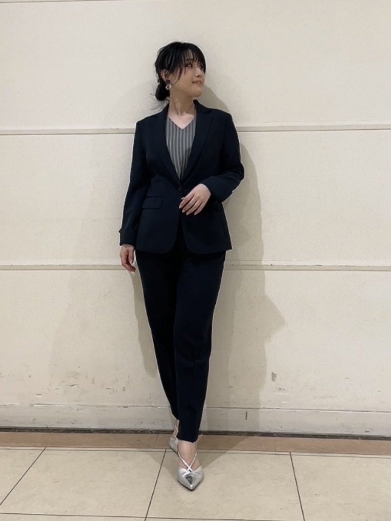 watanabeさんの「UNTITLED｜【セットアップ可/UV/接触冷感】エアリーテーラードジャケット」を使ったコーディネート