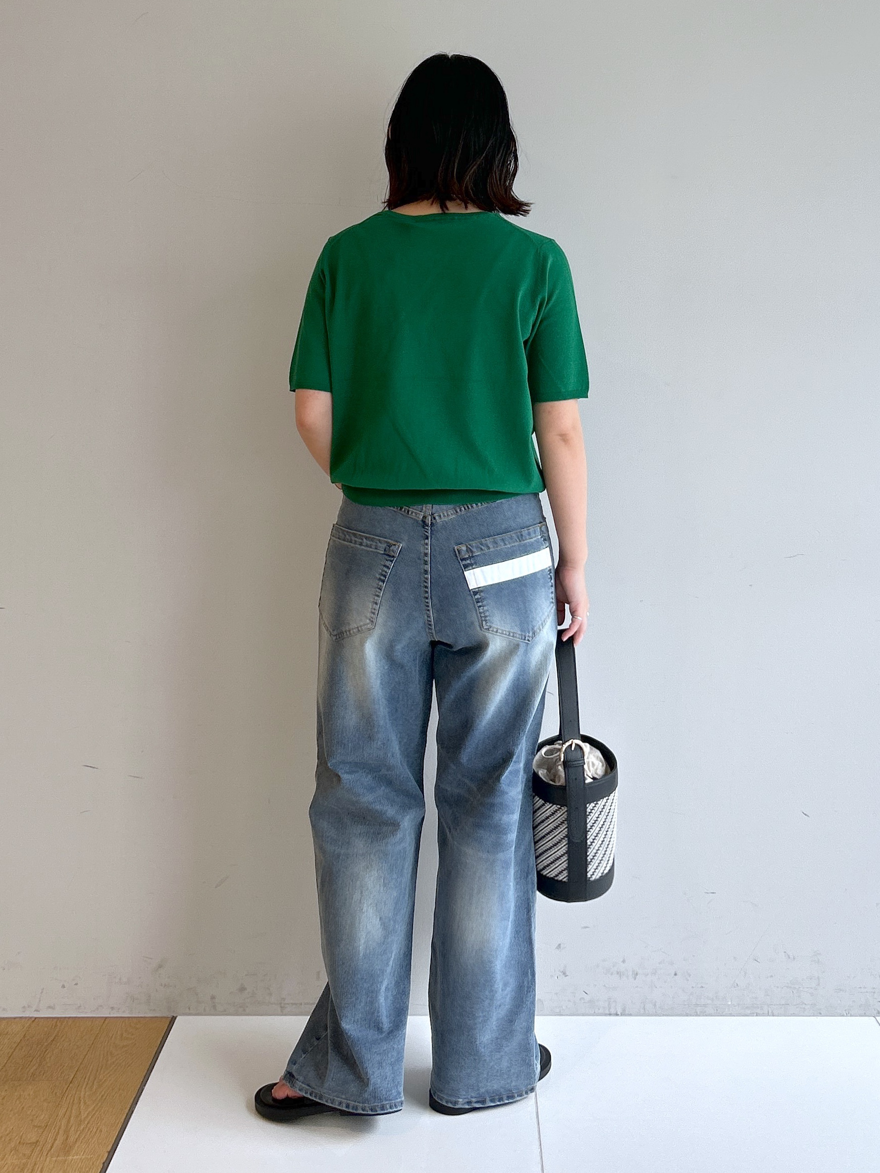 Hirokaさんの「Dessin｜【9色展開/接触冷感/UVカット】ドライタッチサマーニットT」を使ったコーディネート