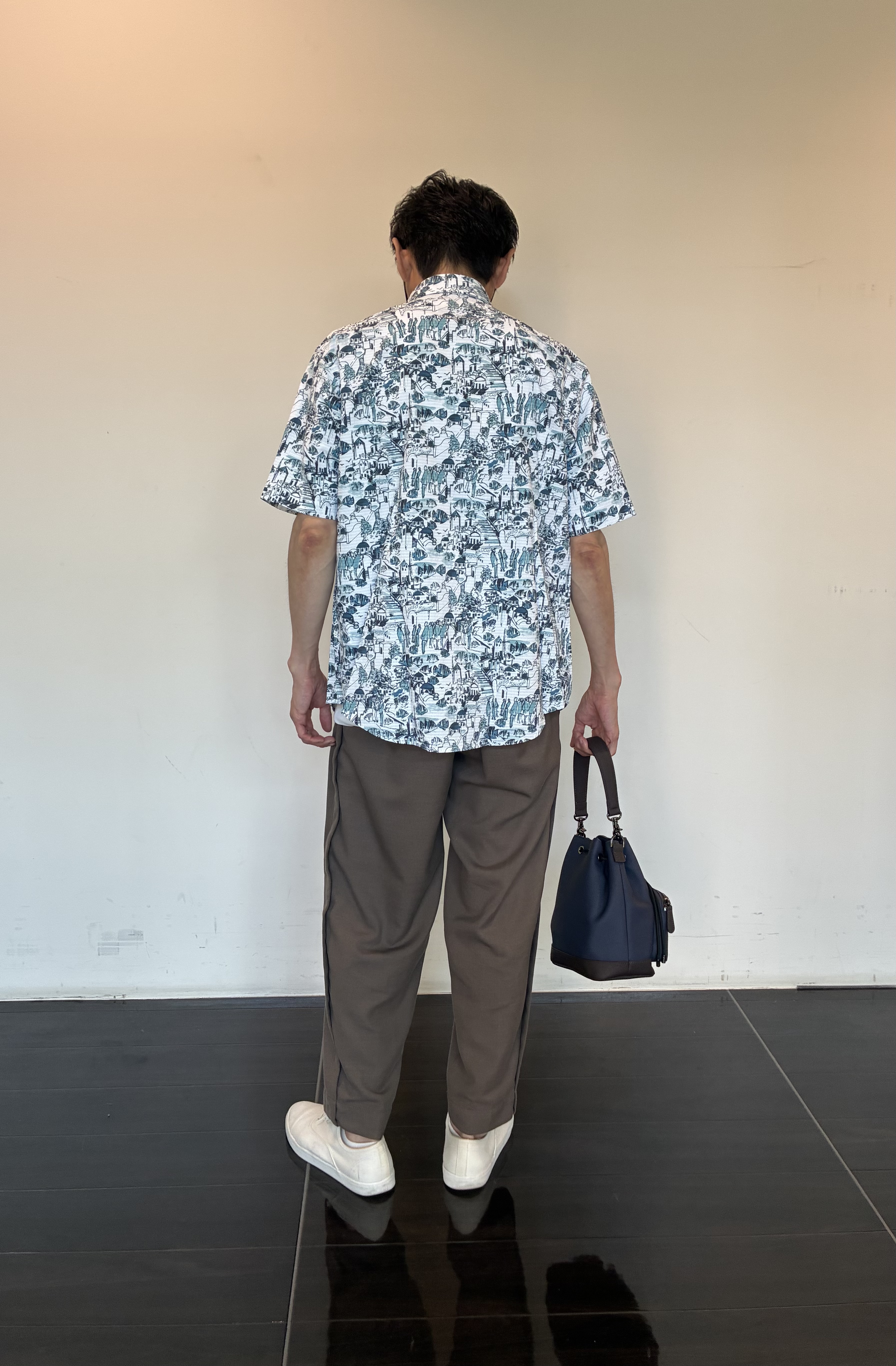 ハセガワさんの「TAKEO KIKUCHI｜【日本製】JFP DotAir（R）リゾートプリント半袖シャツ」を使ったコーディネート