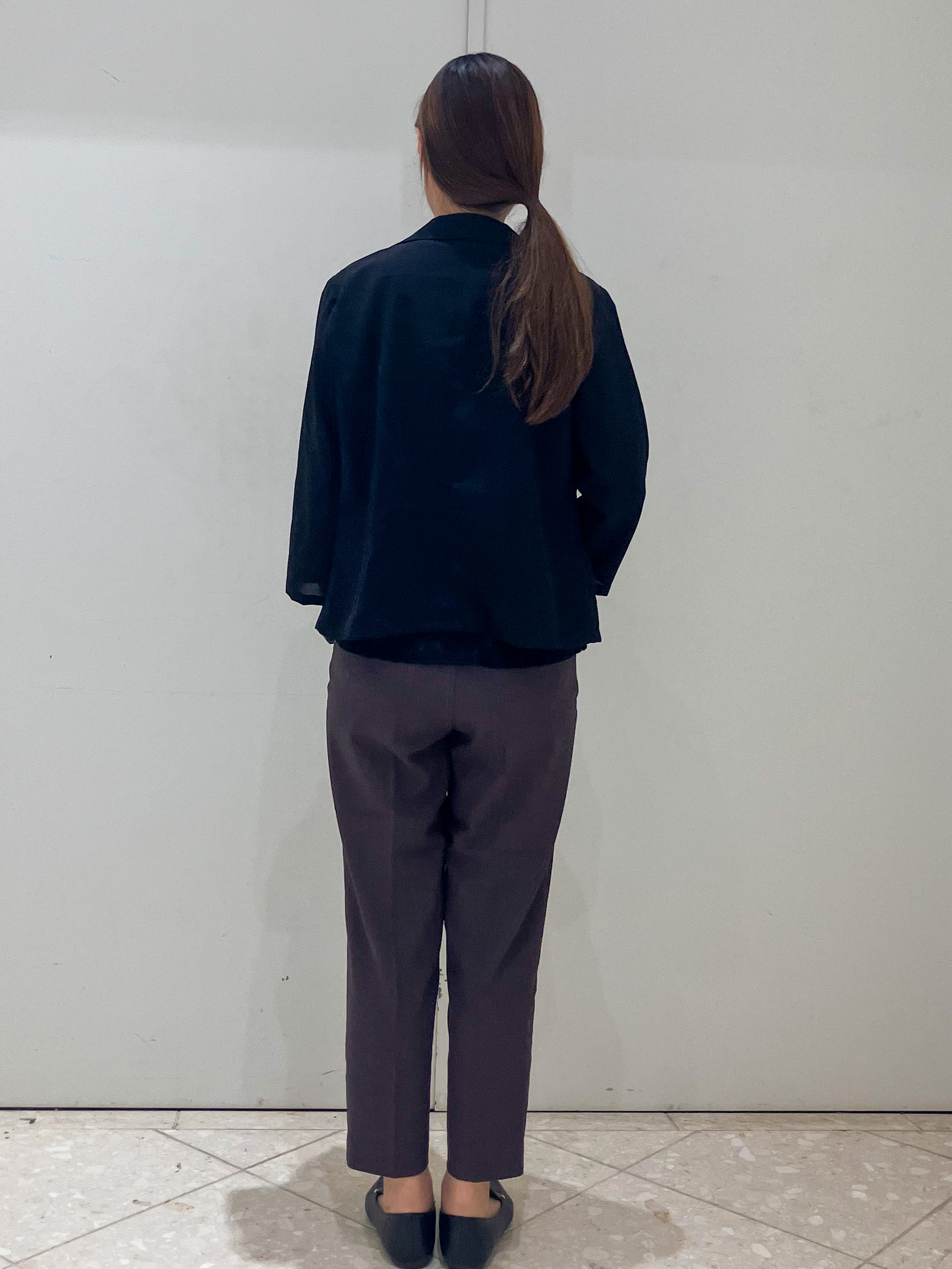  Maruさんの「OPAQUE.CLIP｜【接触冷感／防シワ】ひんやり7分袖テーラードジャケット《洗濯機OK》」を使ったコーディネート